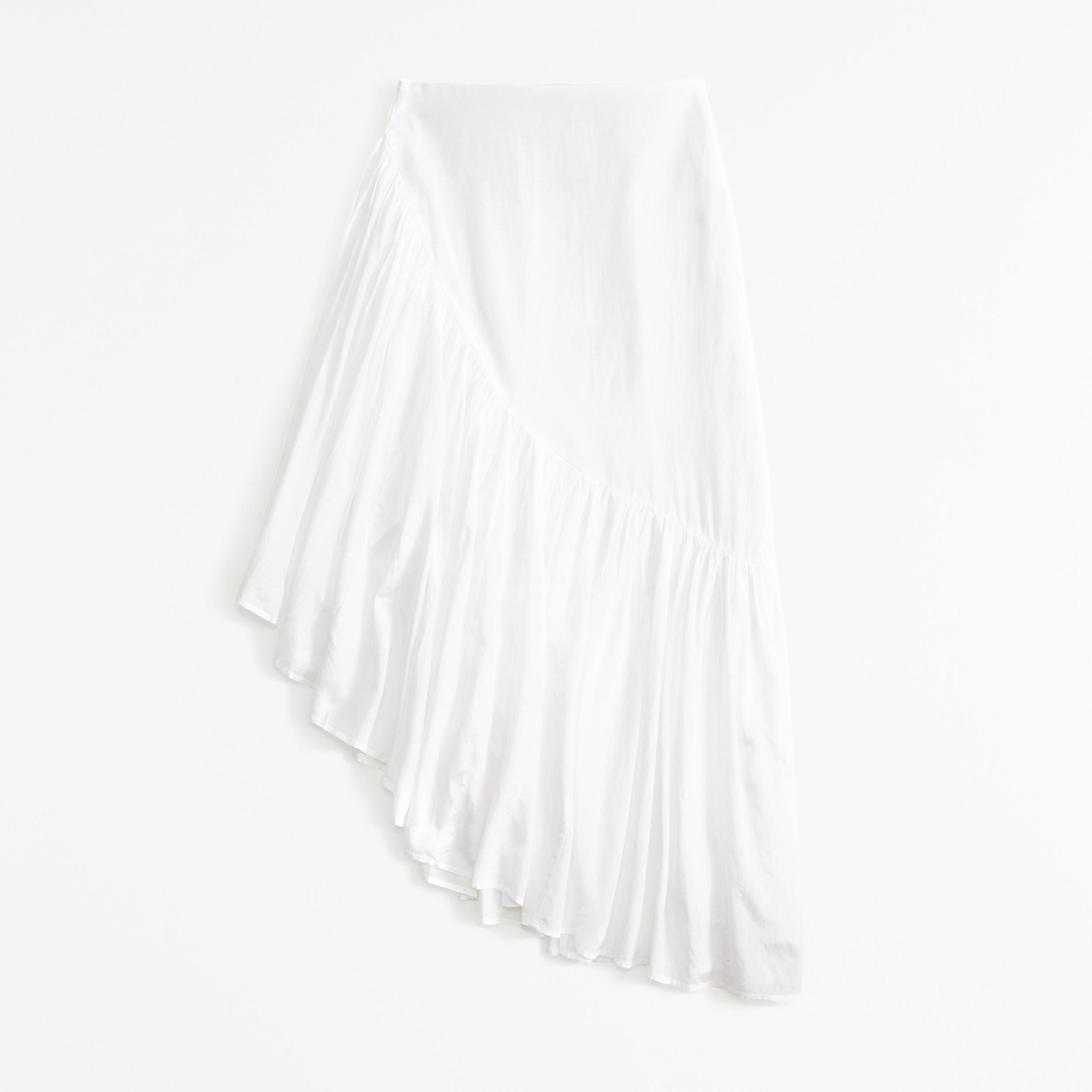Asymmetrical Ruffle Maxi Skirt Product Image