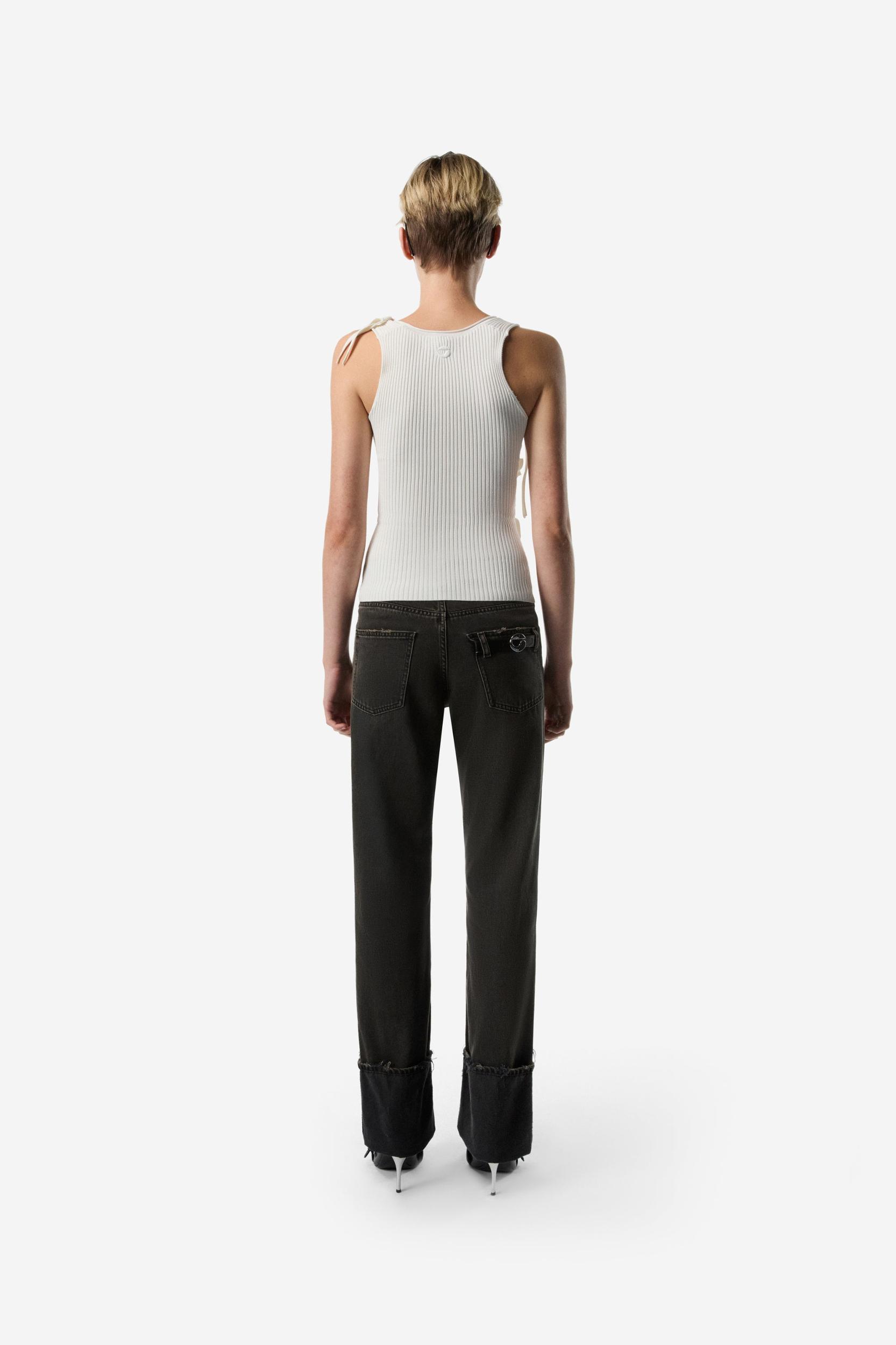 Knitted Ribbon Tank Top Product Image