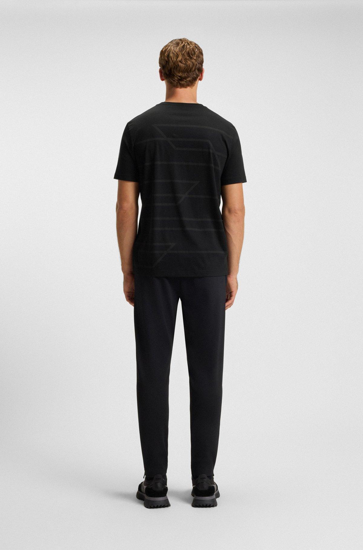 Cotton jersey T-shirt with mixed-print logo Product Image