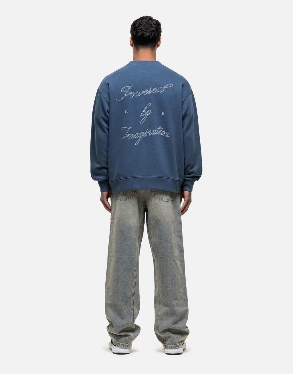  Good For Nothing imaginary graphic branded sweatshirt in gray blue Product Image