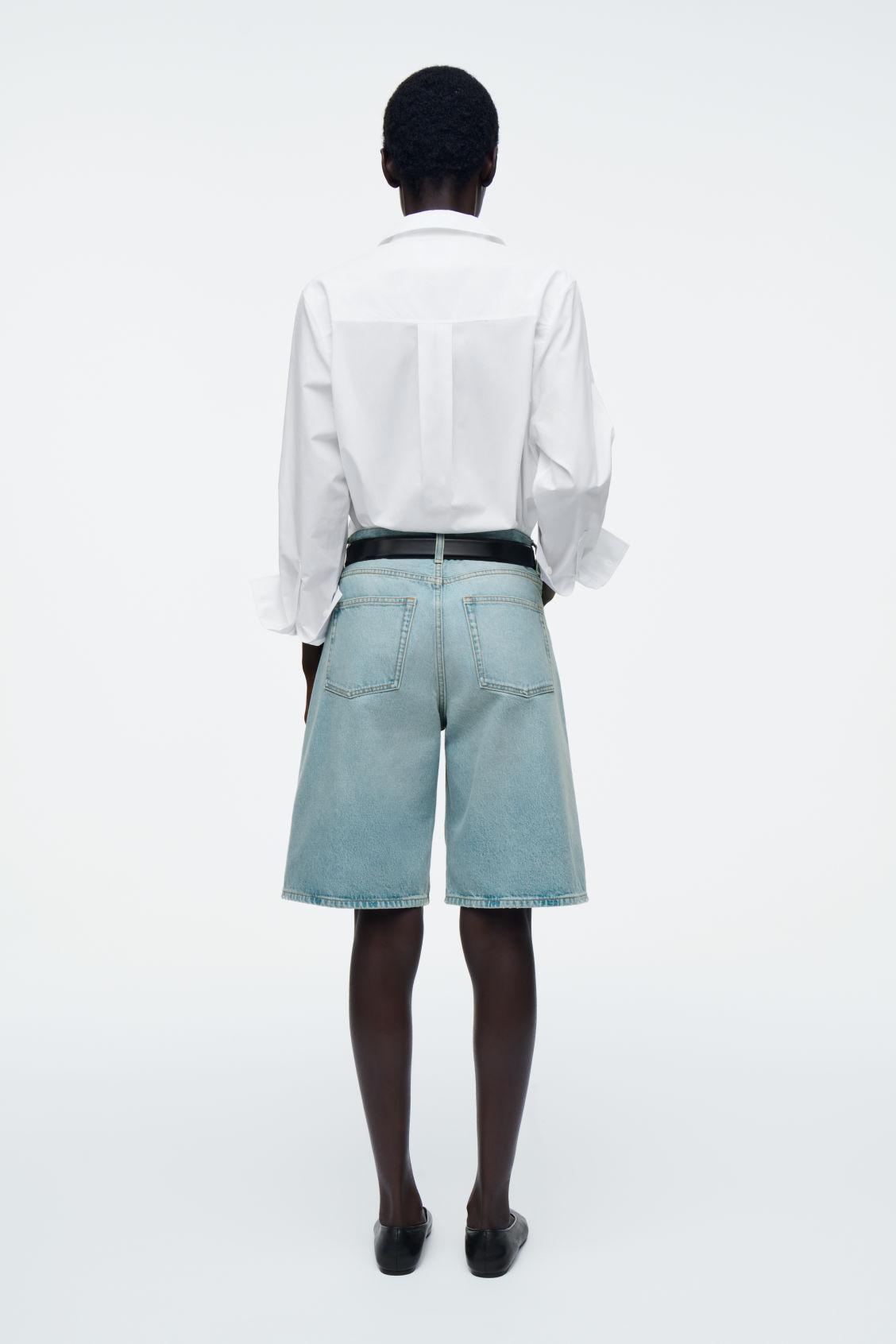 LONGLINE DENIM SHORTS Product Image
