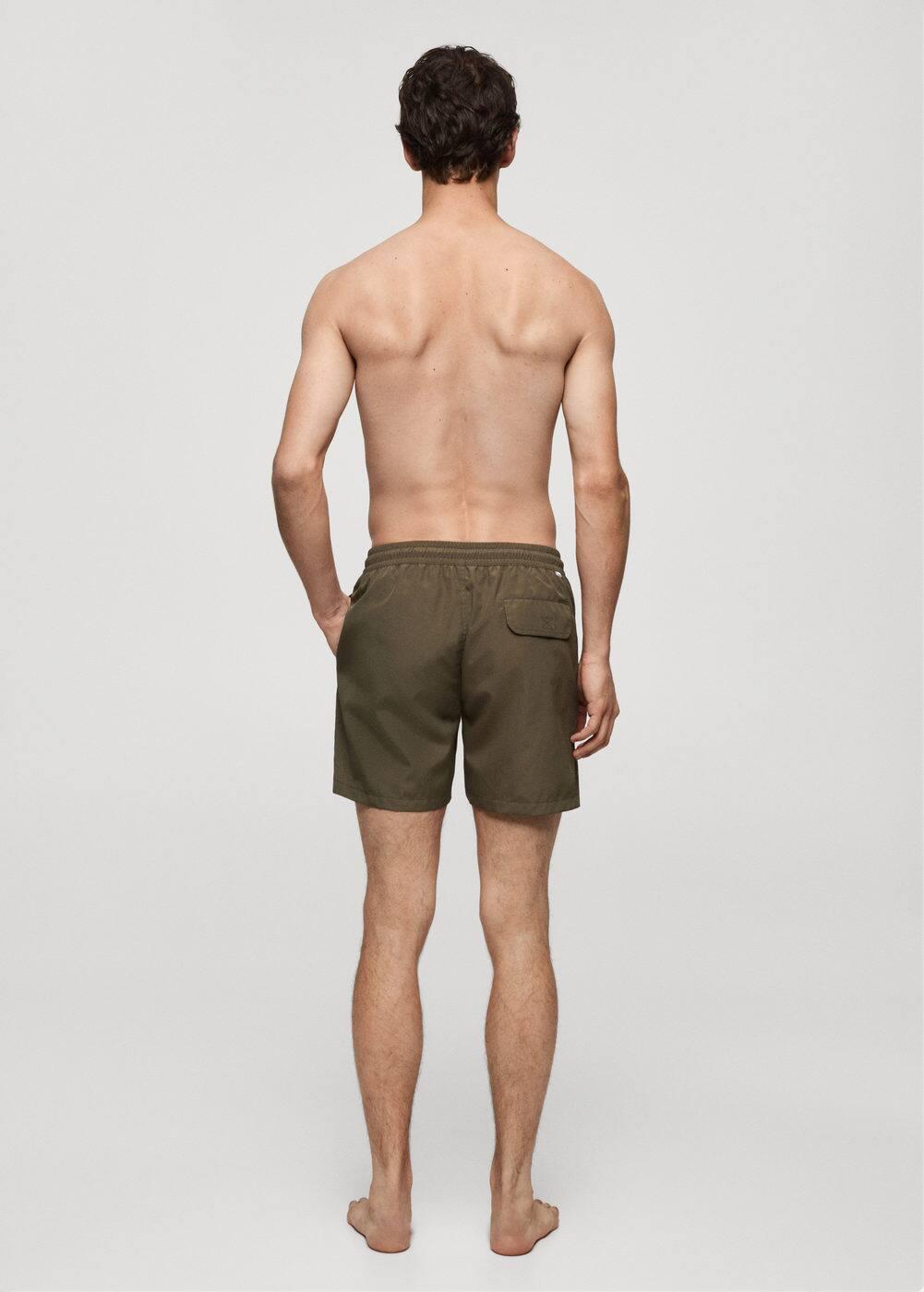 Plain lace swimsuit - Men | MANGO USA Product Image