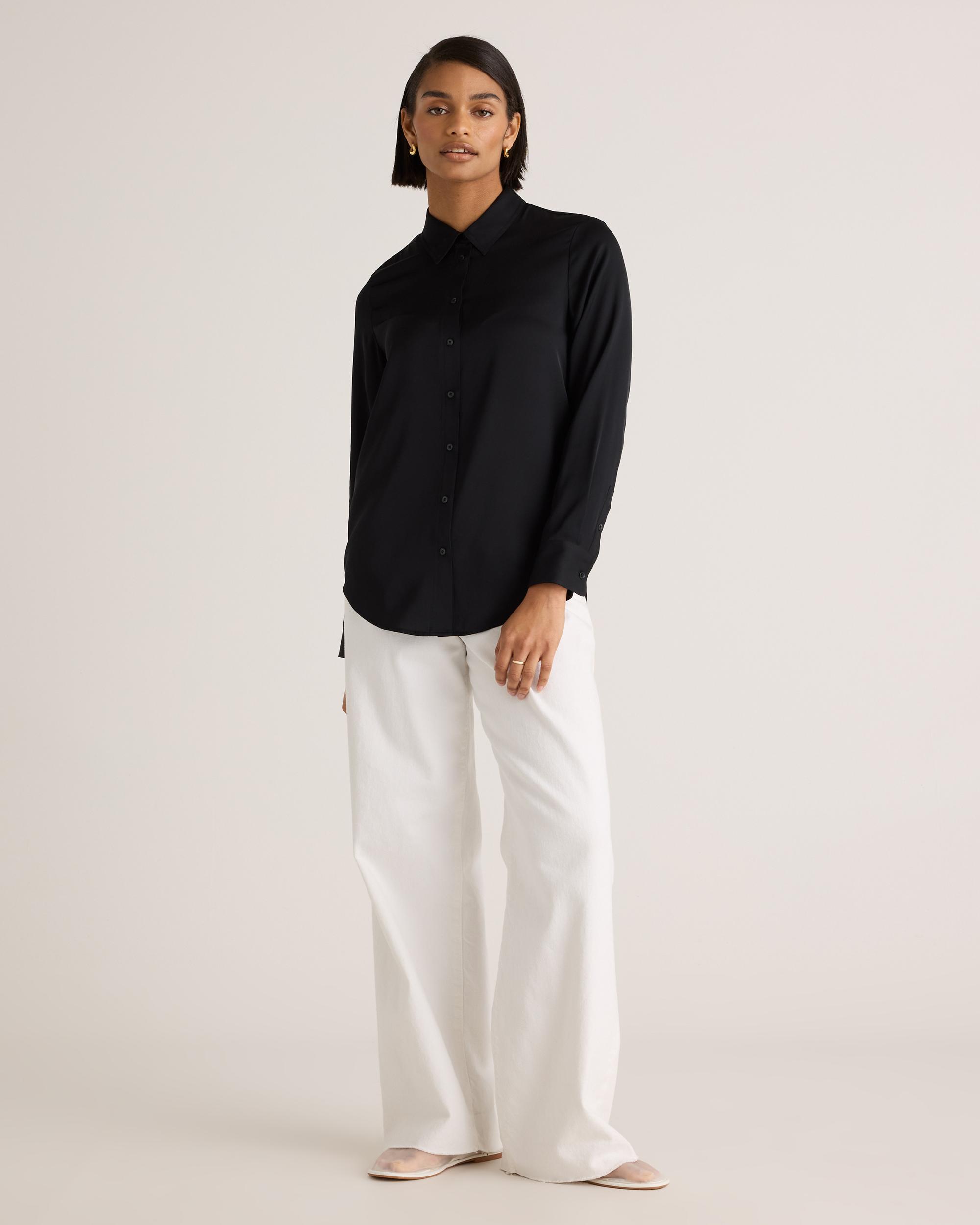 Quince | Women's 100% Washable Silk Stretch Blouse Product Image