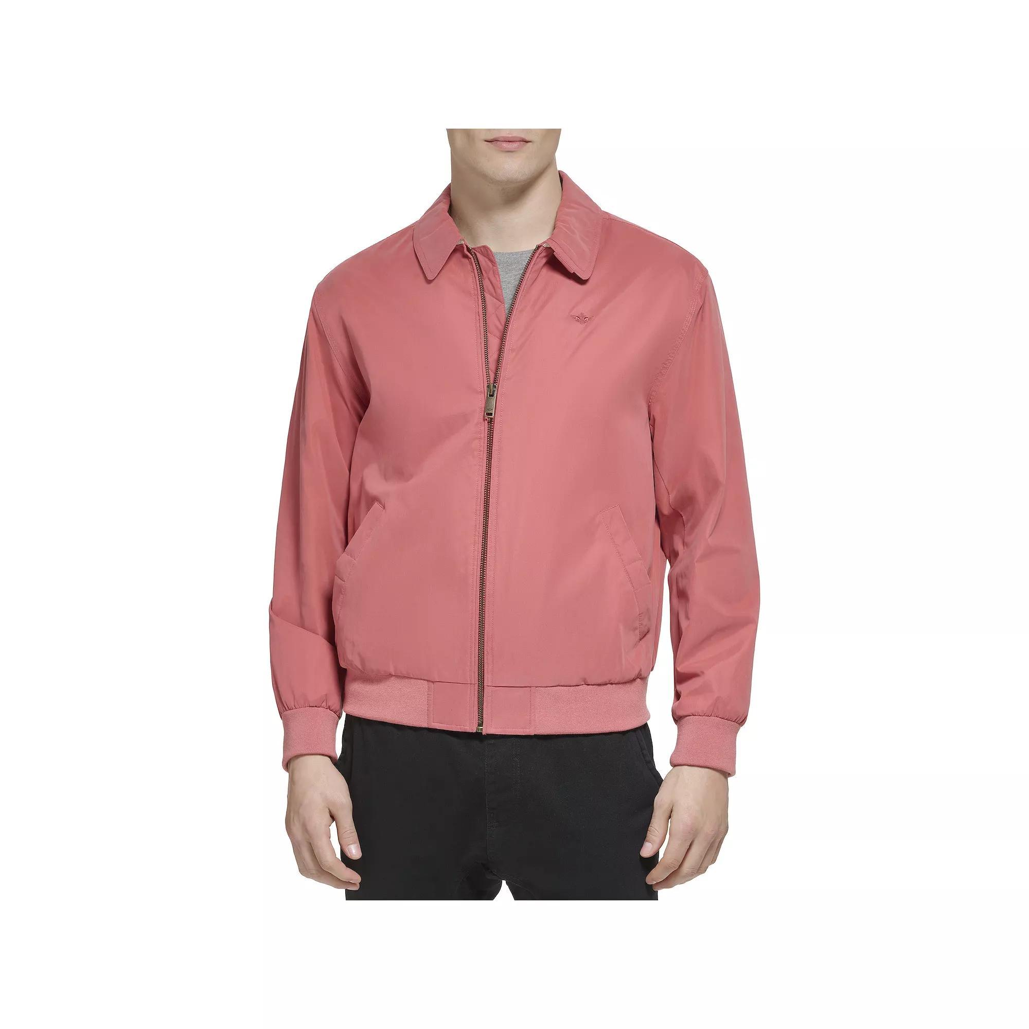 Men's Dockers® Micro-Twill Golf Bomber Jacket, Size: XXL, Red Product Image