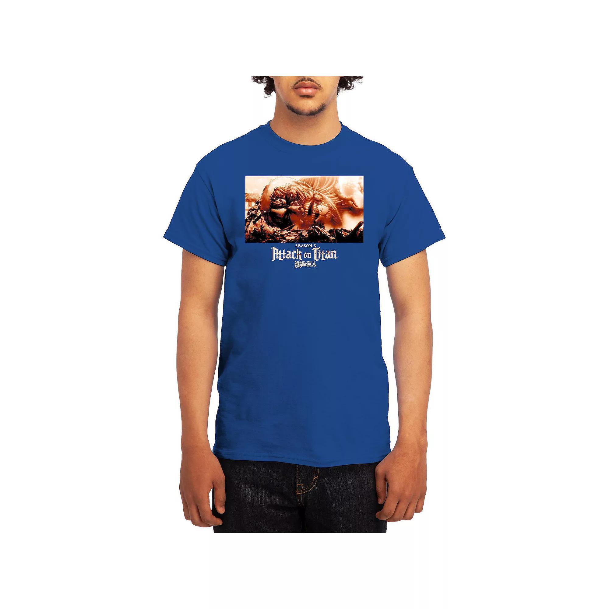 Mens Attack on Titan Battle Titans Full Color Graphic Tee Product Image