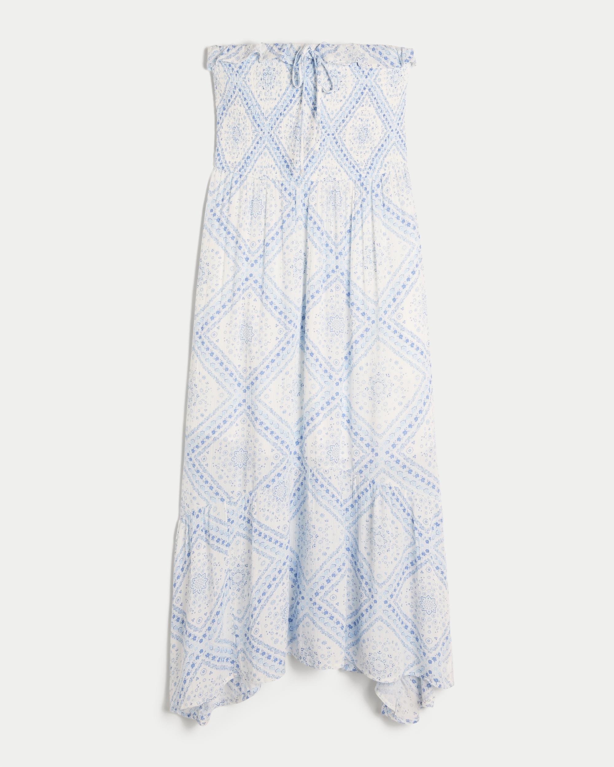 Strapless Smocked Maxi Dress Product Image