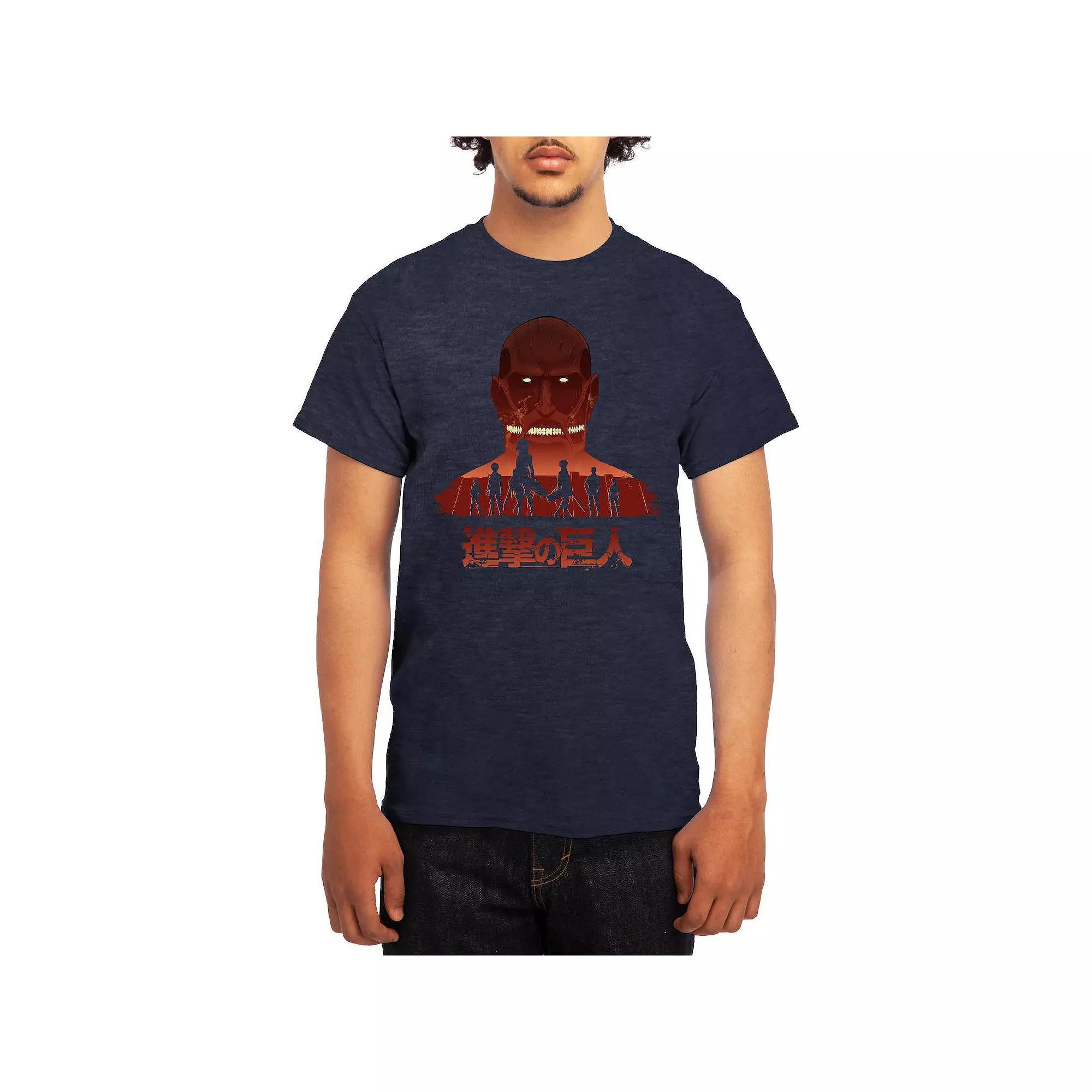 Men's Attack on Titan Distressed Scout Symbol Graphic Tee, Boy's, Size: Medium, Green Product Image