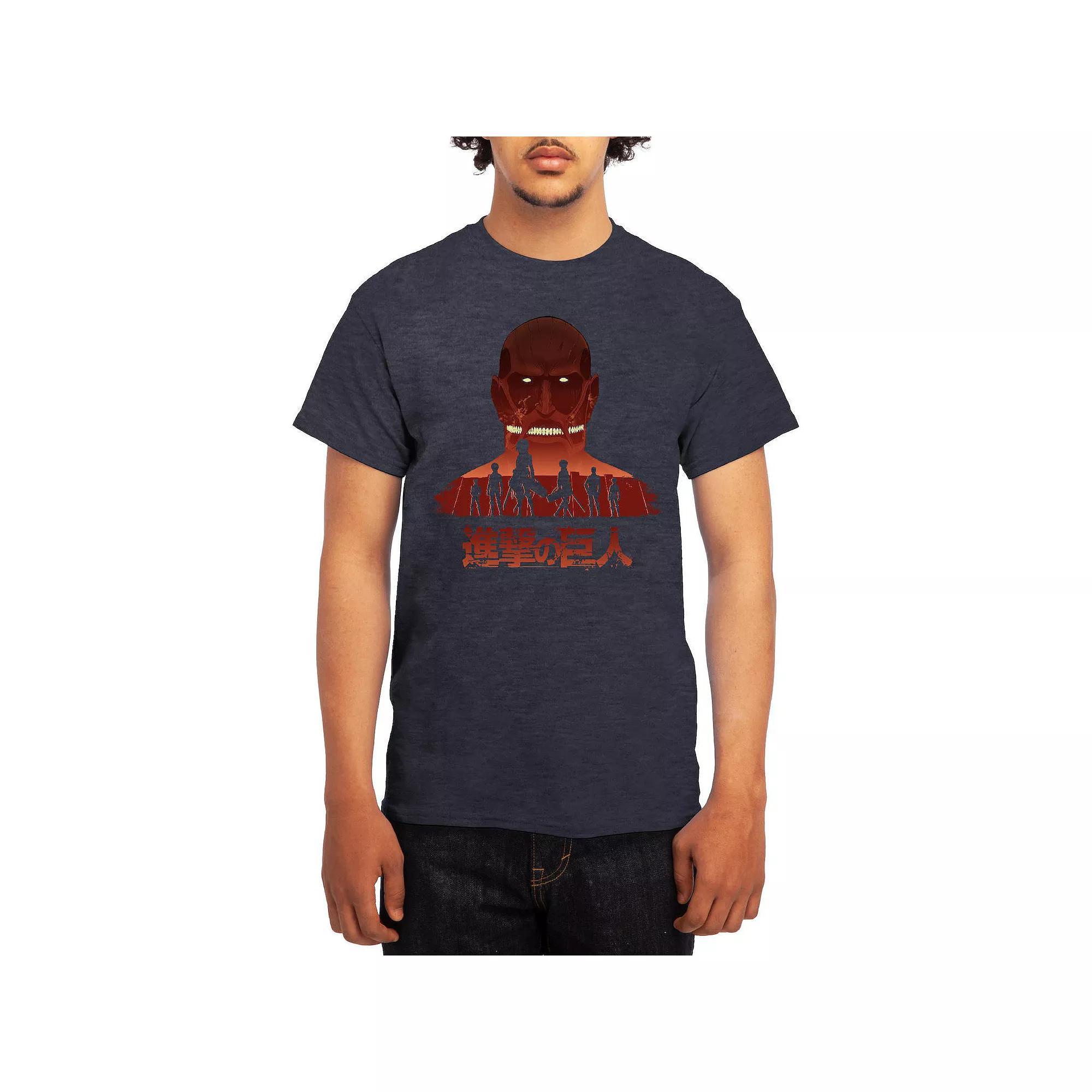 Men's Attack on Titan Distressed Scout Symbol Graphic Tee, Boy's, Size: Medium, Green Product Image