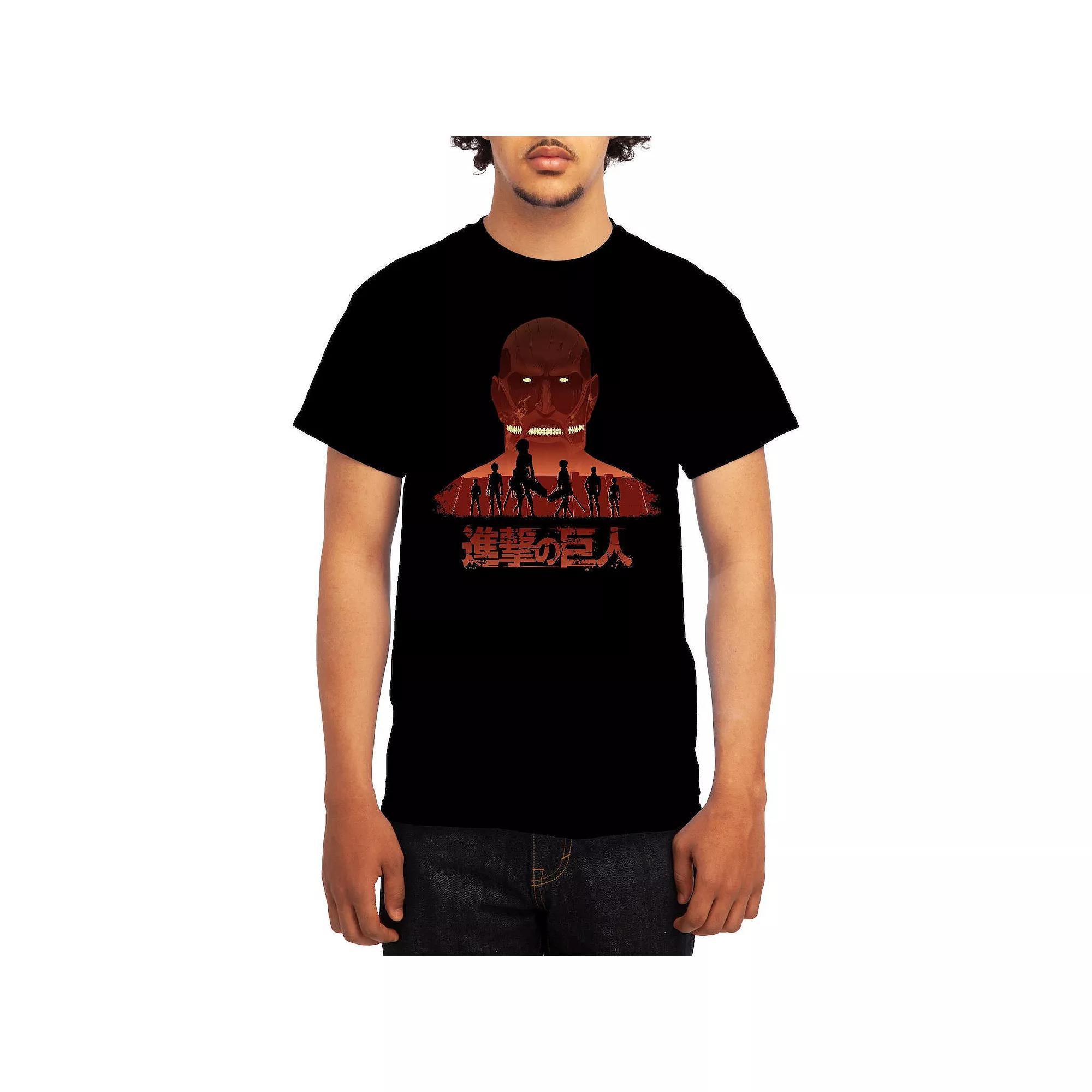 Men's Attack on Titan Distressed Scout Symbol Graphic Tee, Boy's, Size: Medium, Green Product Image