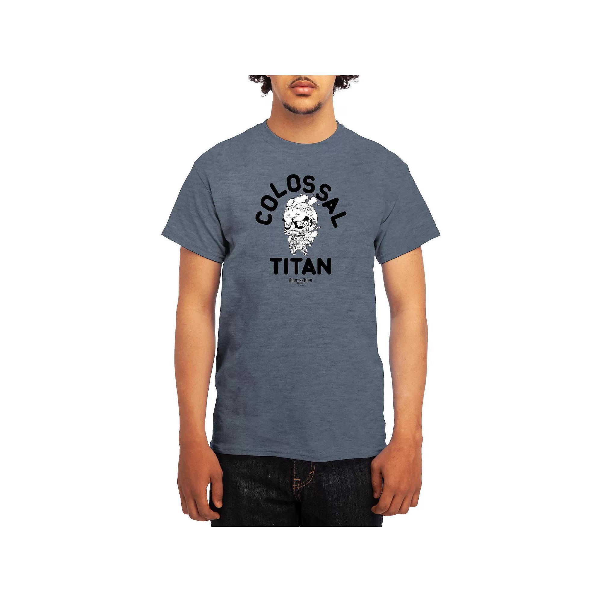 Men's Attack on Titan Eren & Titan Tee, Size: Medium, Red Product Image