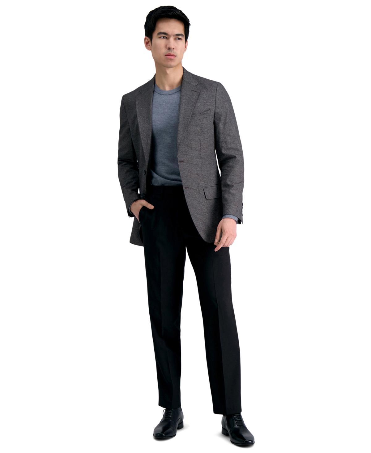 Mens Haggar Premium Comfort Straight-Fit Flat-Front Dress Pants Product Image