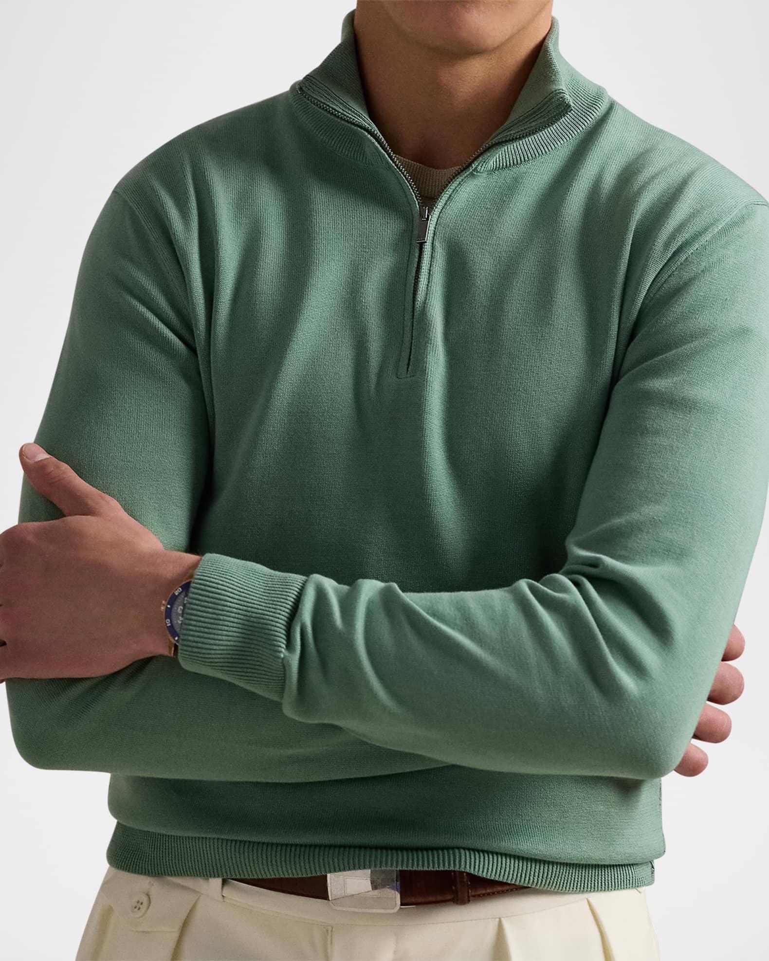 Men's Cotton Quarter-Zip Sweater Product Image