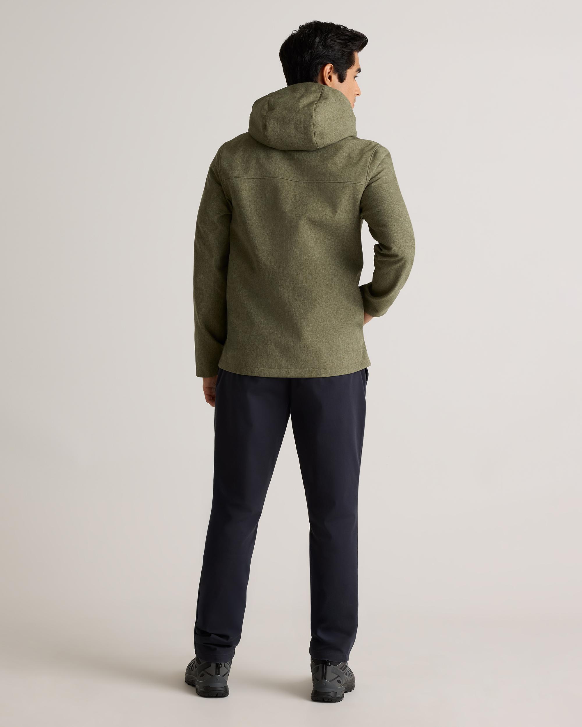 Quince | Men's Softshell Fleece-Lined Full-Zip Hooded Jacket Size XL, Recycled Polyester Product Image