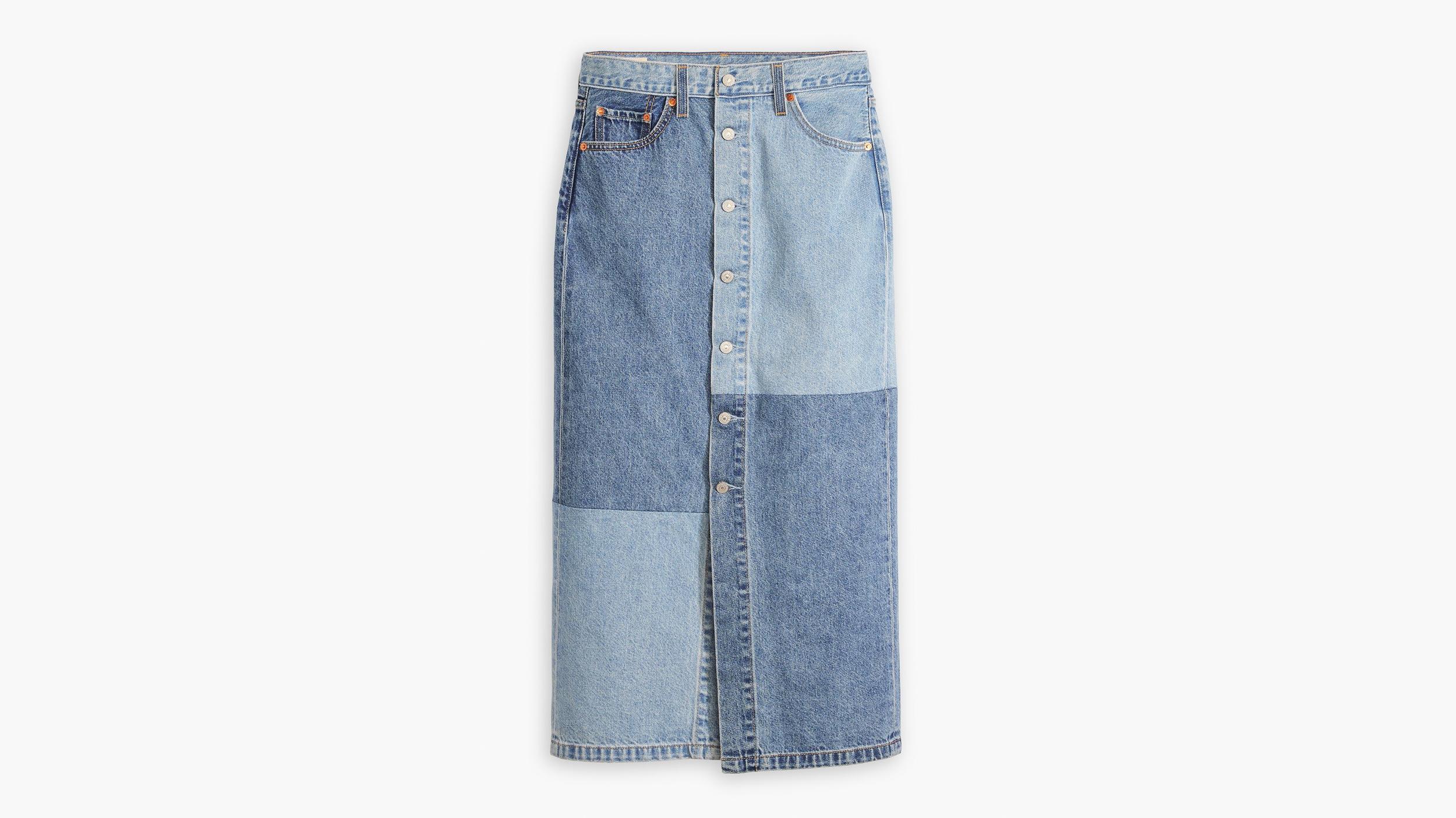 Button Midi Skirt Product Image