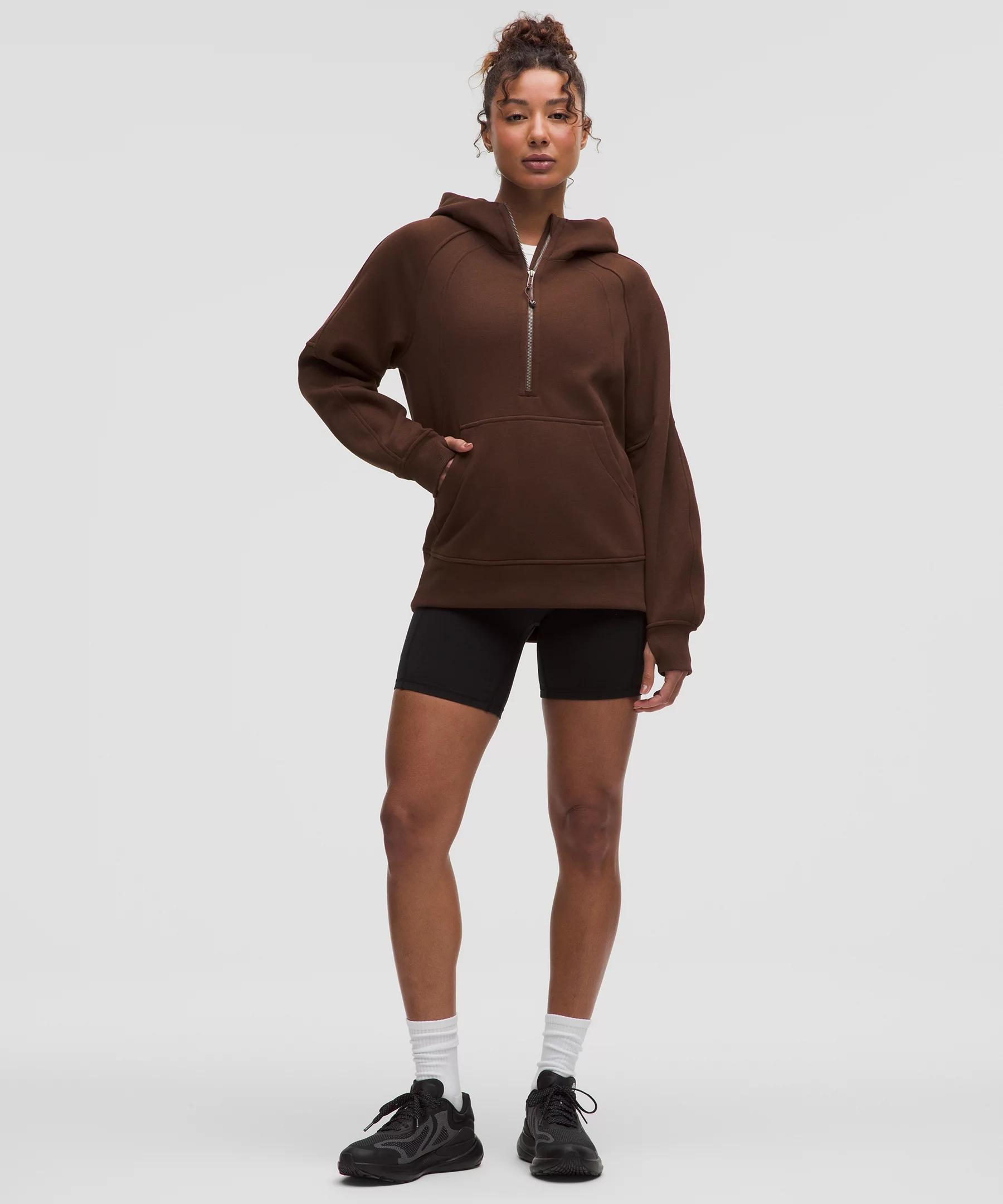 Scuba Oversized Half-Zip Long Hoodie Product Image