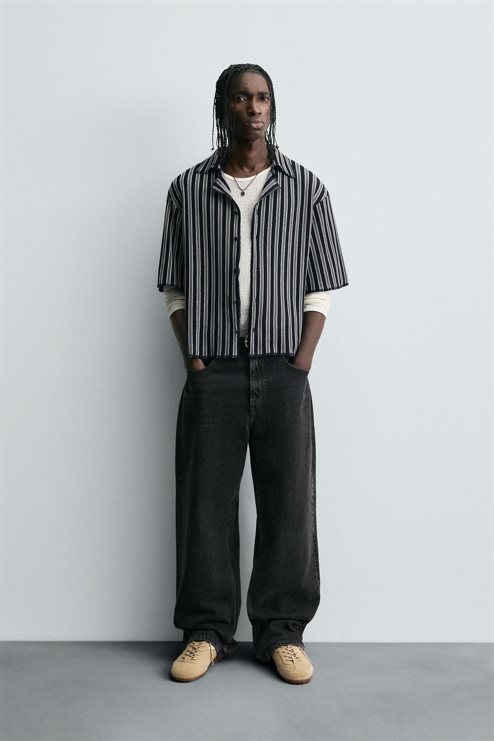 STRIPED JACQUARD SHIRT Product Image