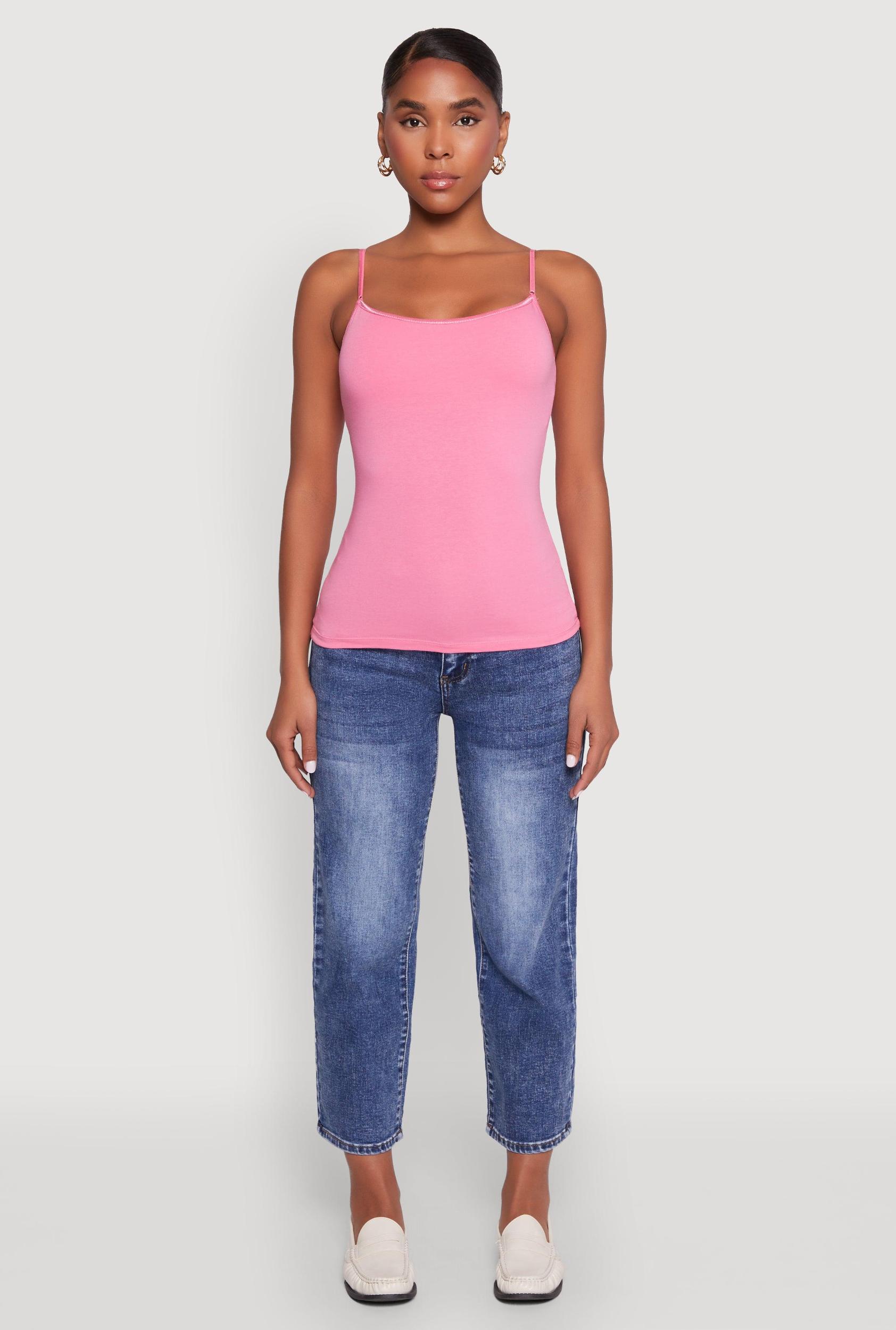 Womens Scoop Neck Shelf Bra Cami Product Image
