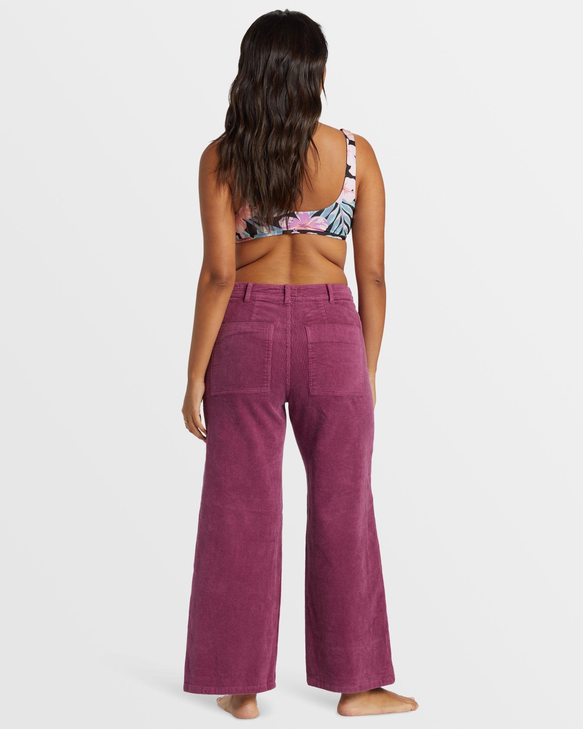 Be Free Corduroy Pants - Blackberry Female Product Image