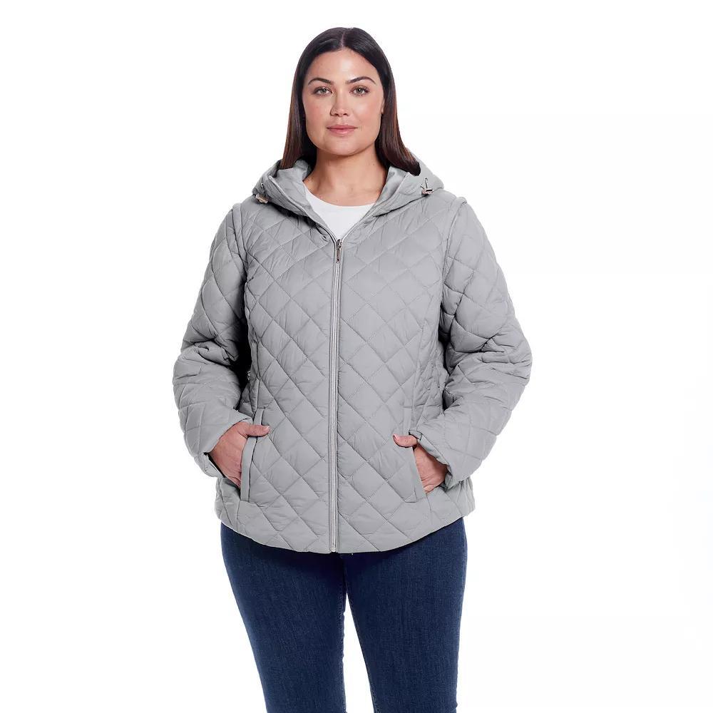 Plus Size Weathercast 2-in-1 Vest Jacket, Women's, Size: 3XL, Pink Pink Product Image