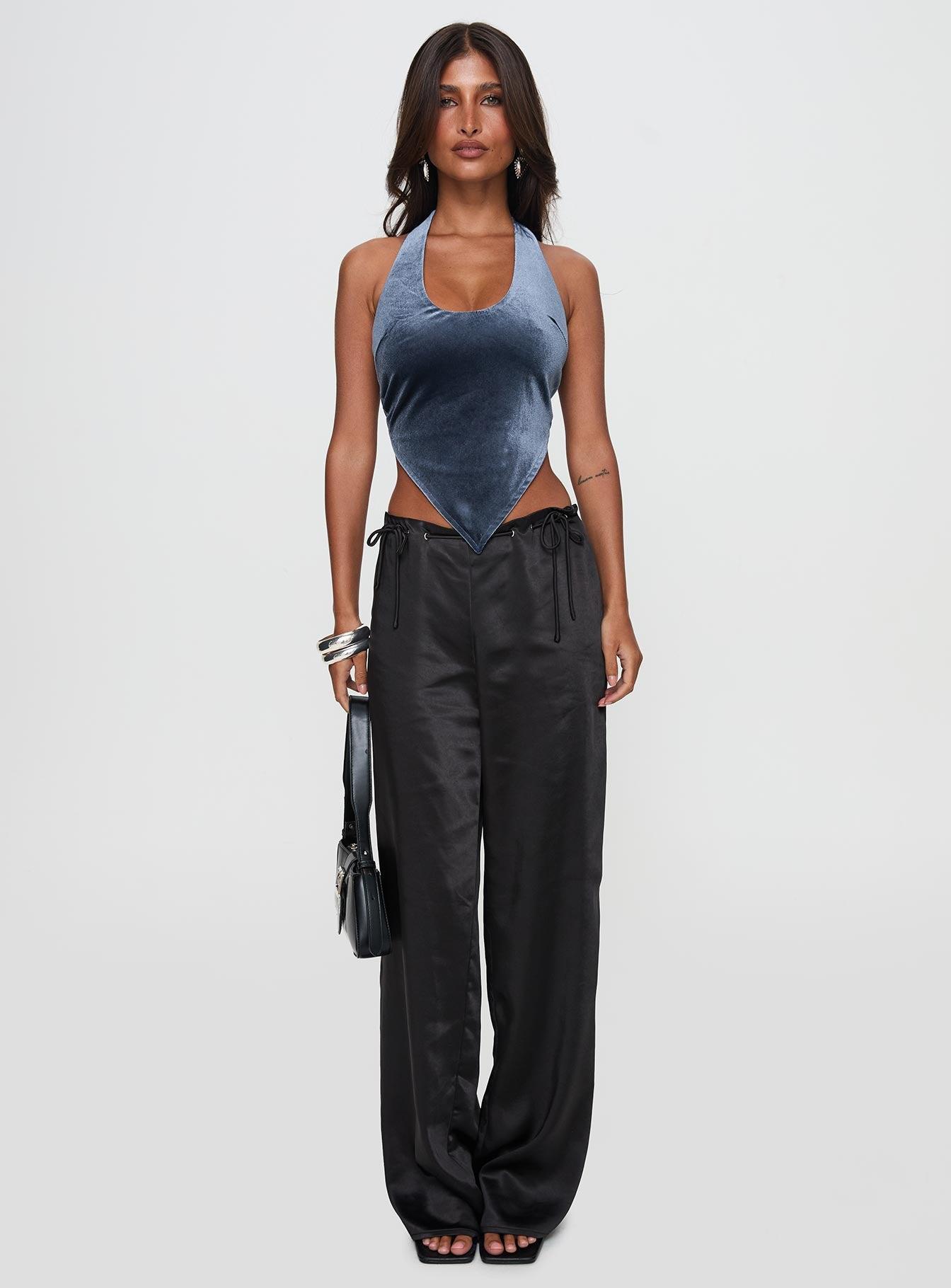 Seleneah Halter Top Slate Product Image