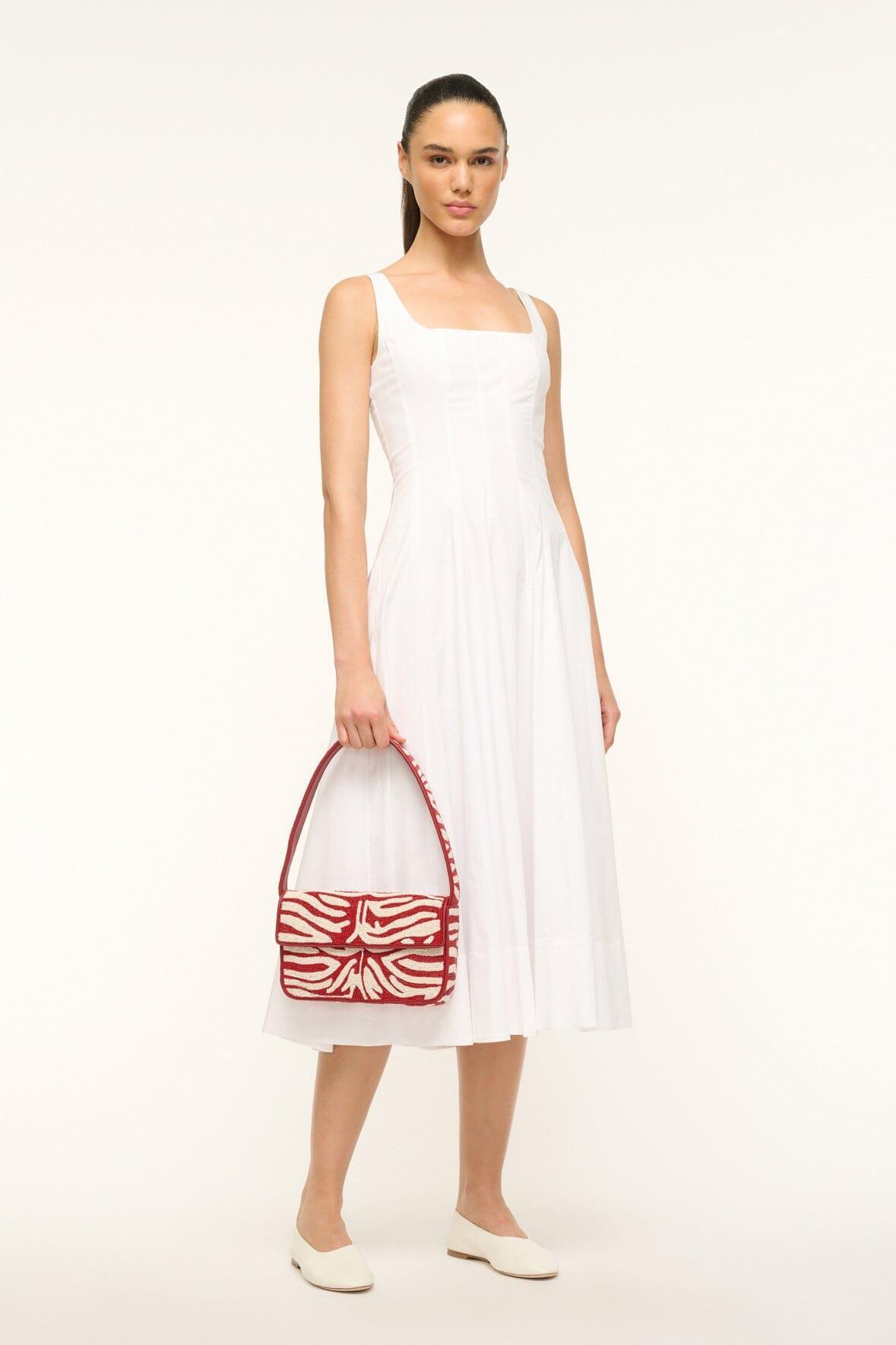 TOMMY BEADED BAG | SCARLET WHITE Product Image