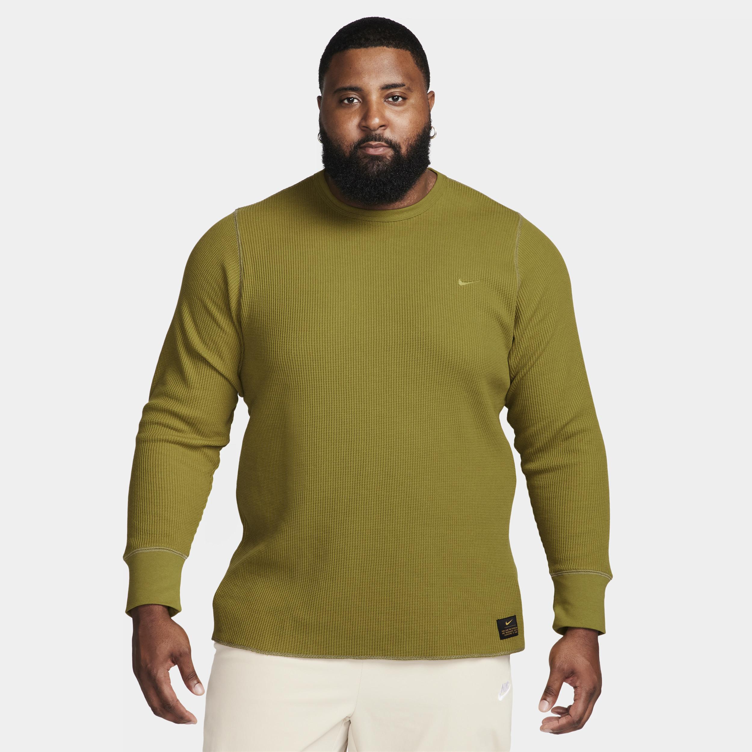 Nike Life Men's Long-Sleeve Heavyweight Waffle Top Product Image