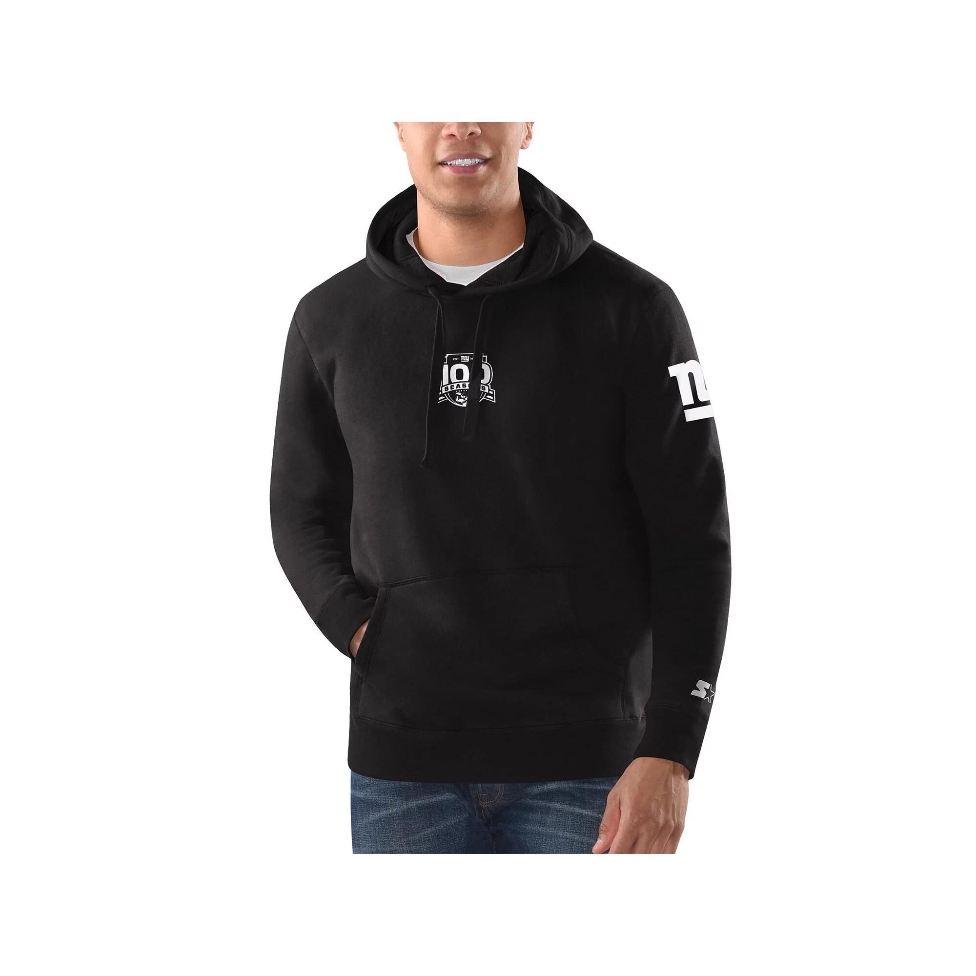 Mens Starter New York Giants 100th Season Pullover Hoodie Product Image