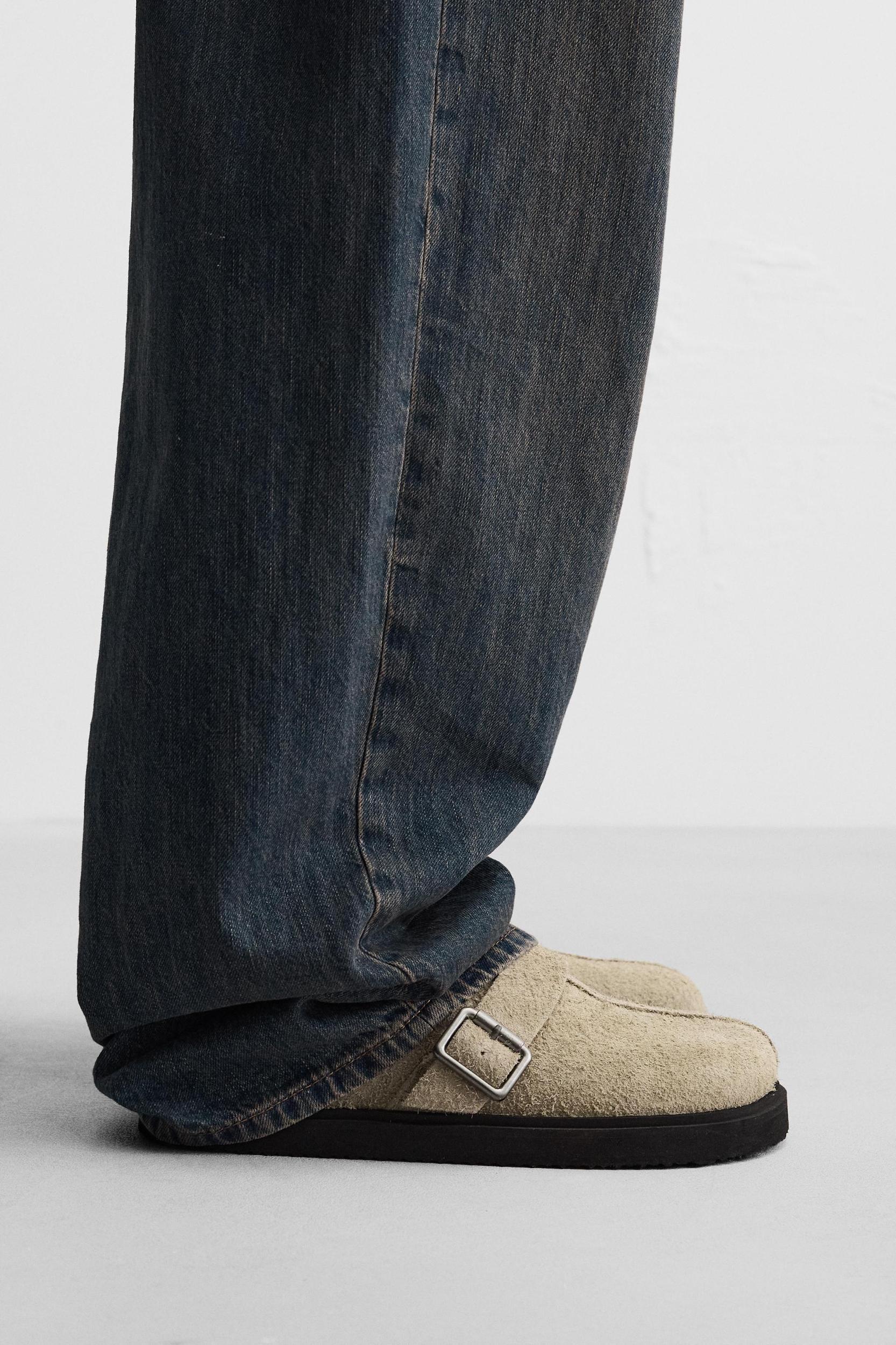 BUCKLE LEATHER CLOGS Product Image