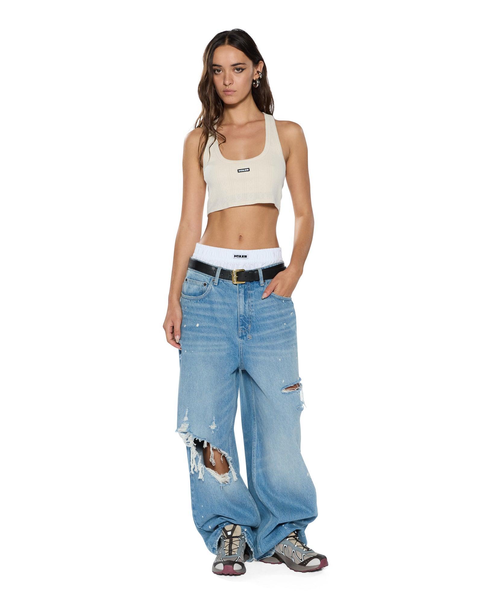 SOTT ORIGIN CROP TANK CREAM Female Product Image