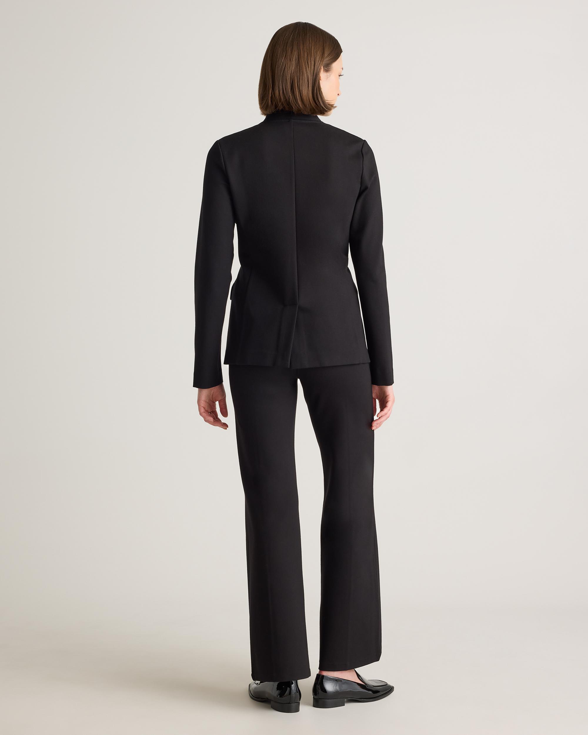 Quince | Women's Ultra-Stretch Ponte Stand Collar Blazer Rayon Product Image