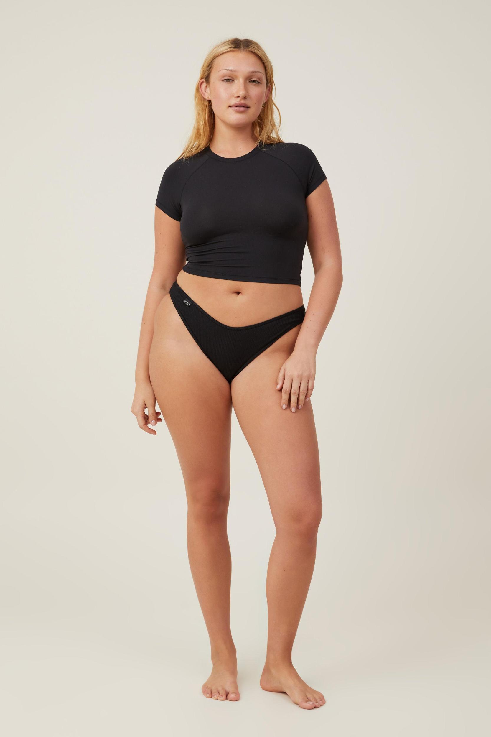 Organic Cotton Rib Bikini Brief Product Image