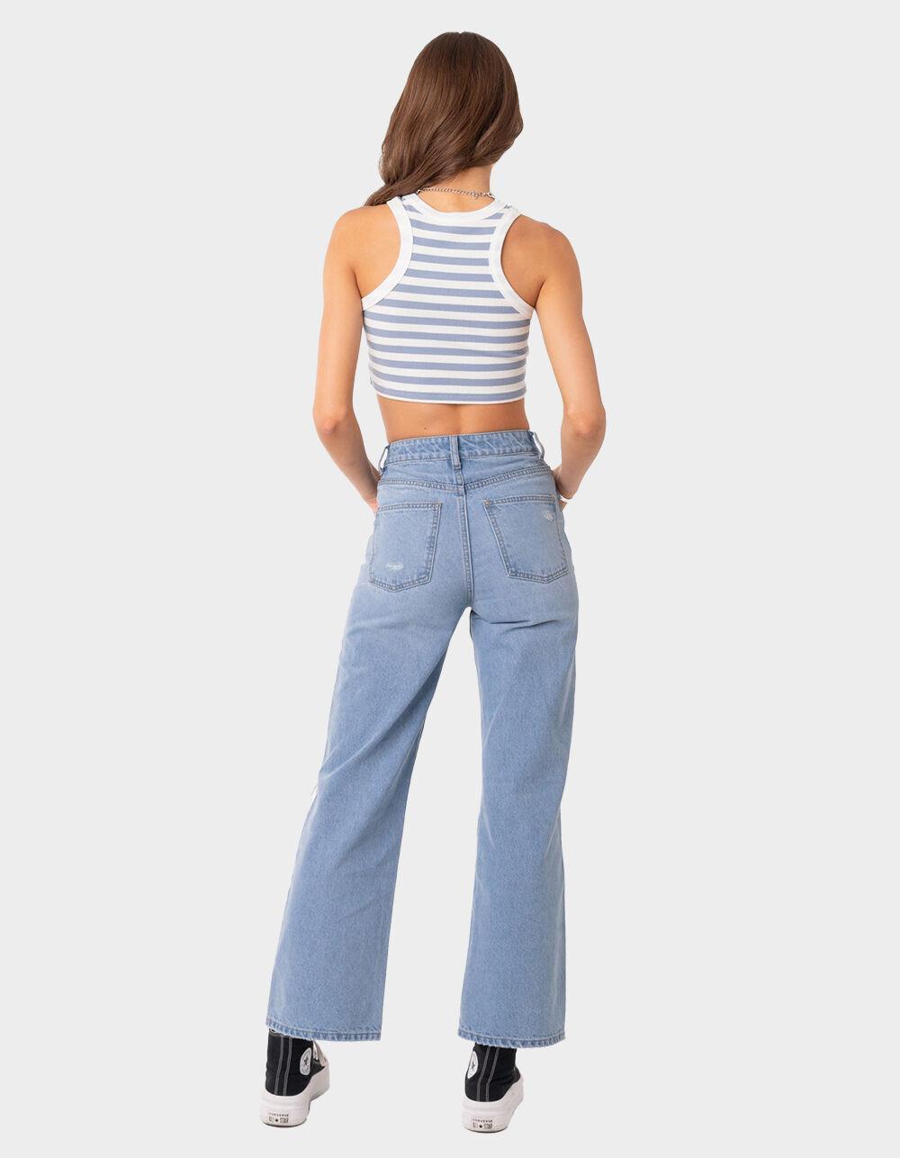 EDIKTED Lori High Rise Wide Leg Jeans Product Image