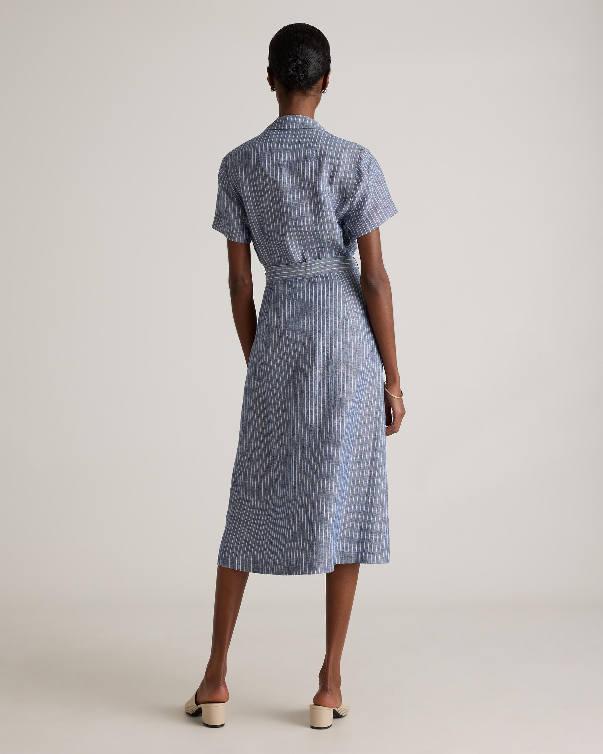 Quince | Women's 100% European Linen Button Front Dress Size XL Product Image