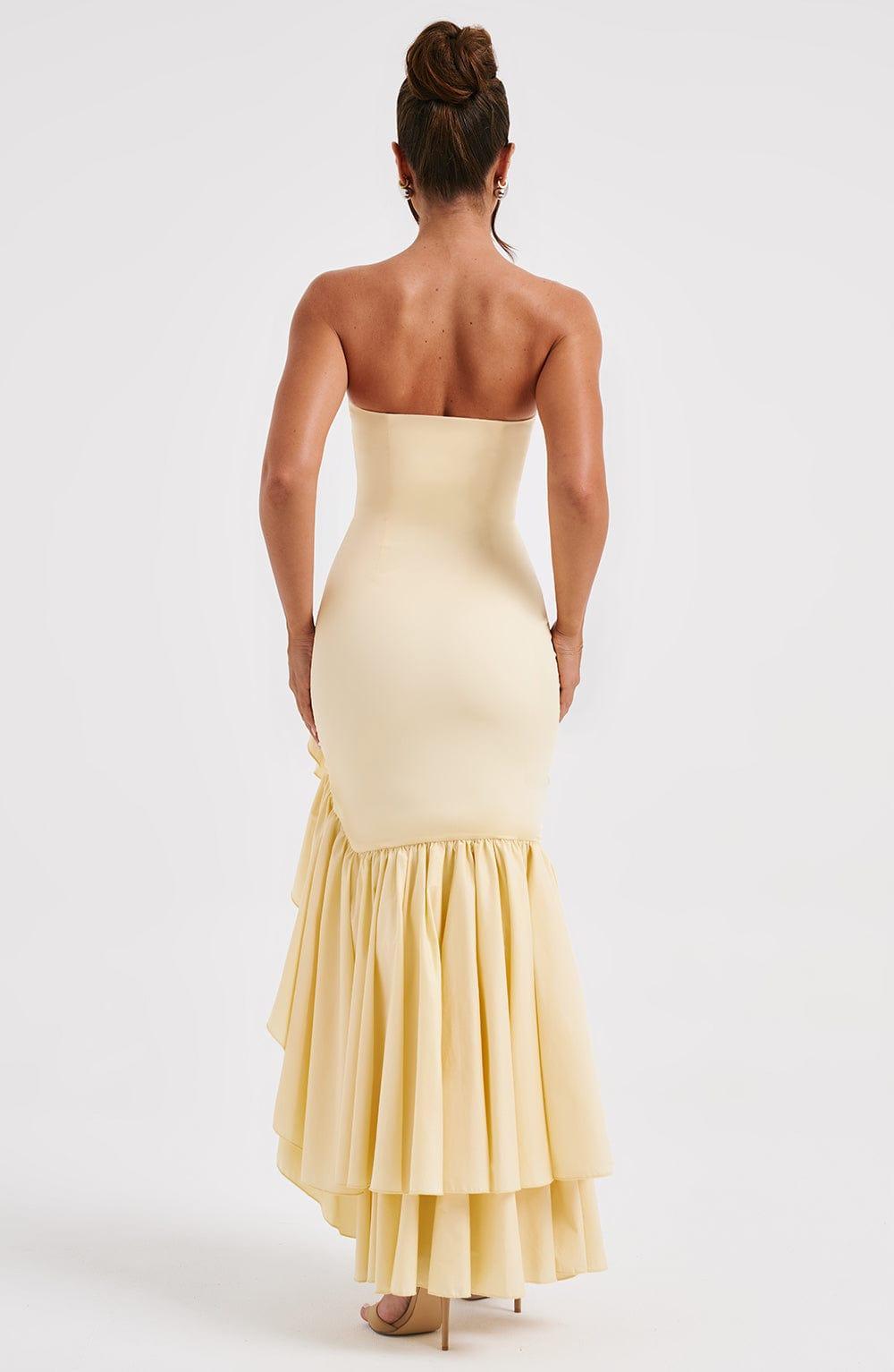 Angelina Maxi Dress - Lemon Product Image
