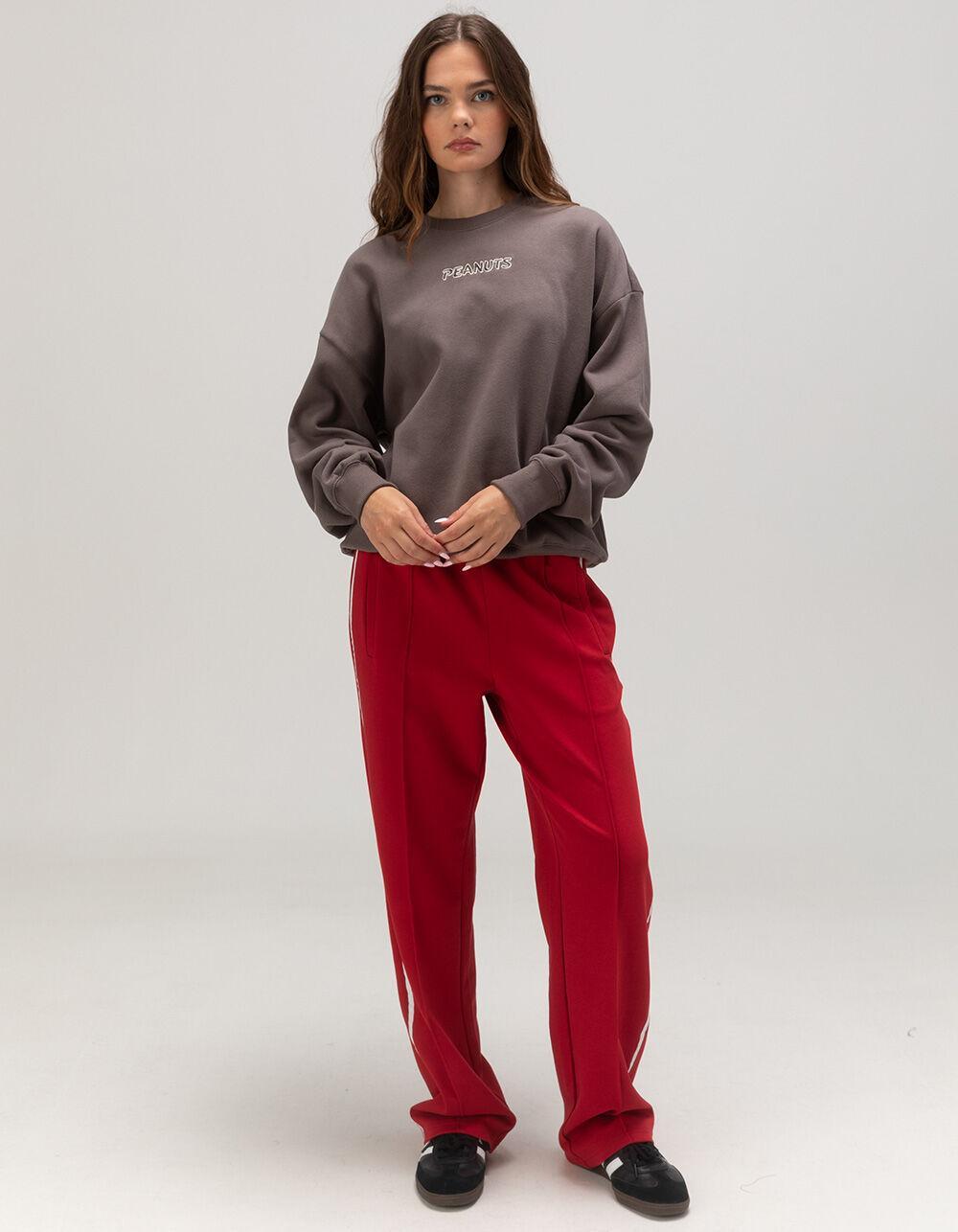RSQ x Peanuts Together Mens Oversized Crewneck Sweatshirt - DARK GRAY Product Image