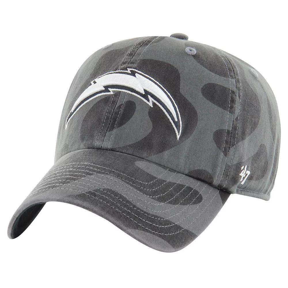 Women's '47  Charcoal Los Angeles Chargers Freeform Clean Up Adjustable Hat Product Image