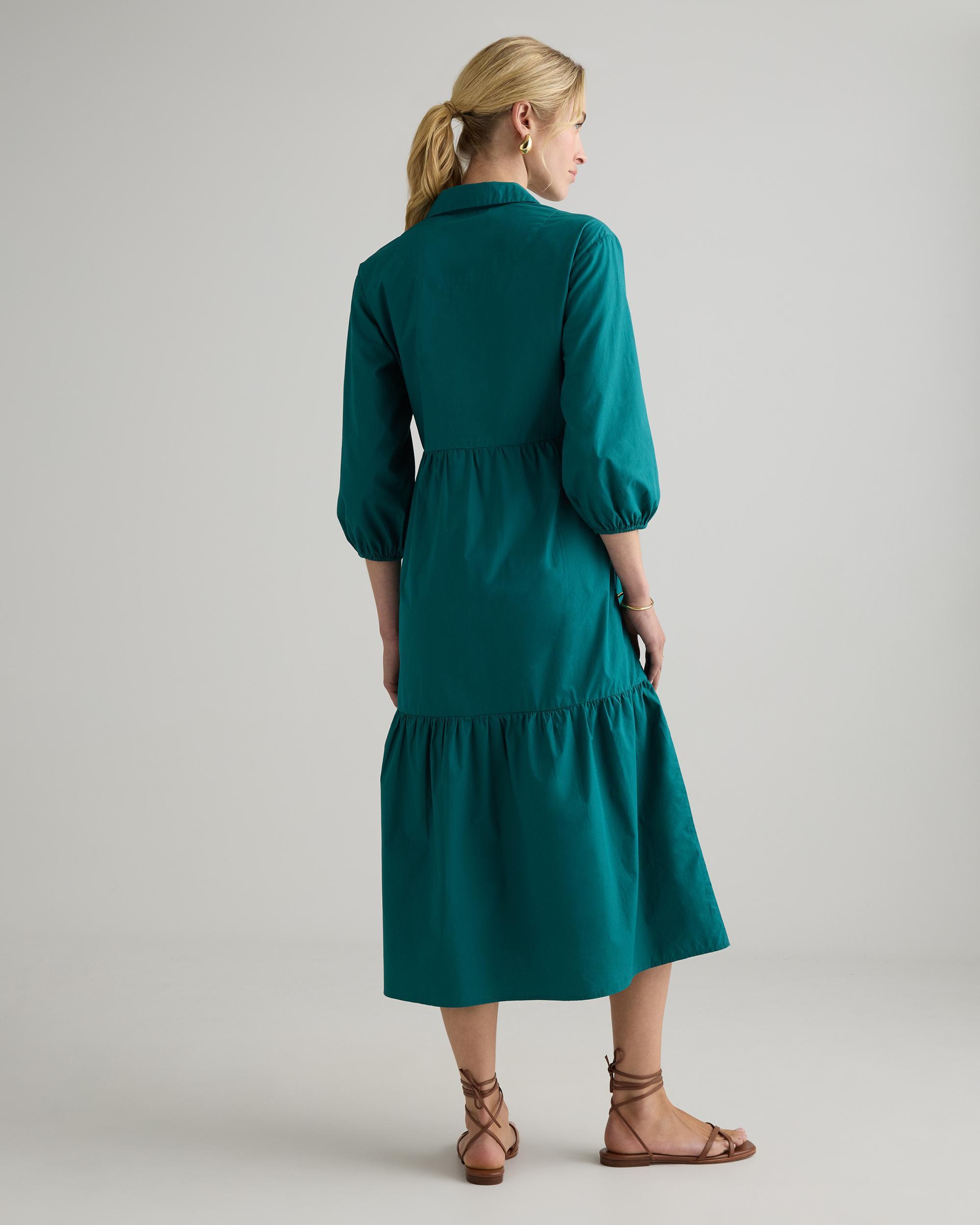 Quince | Women's Poplin Midi Tunic Dress Organic Cotton Product Image