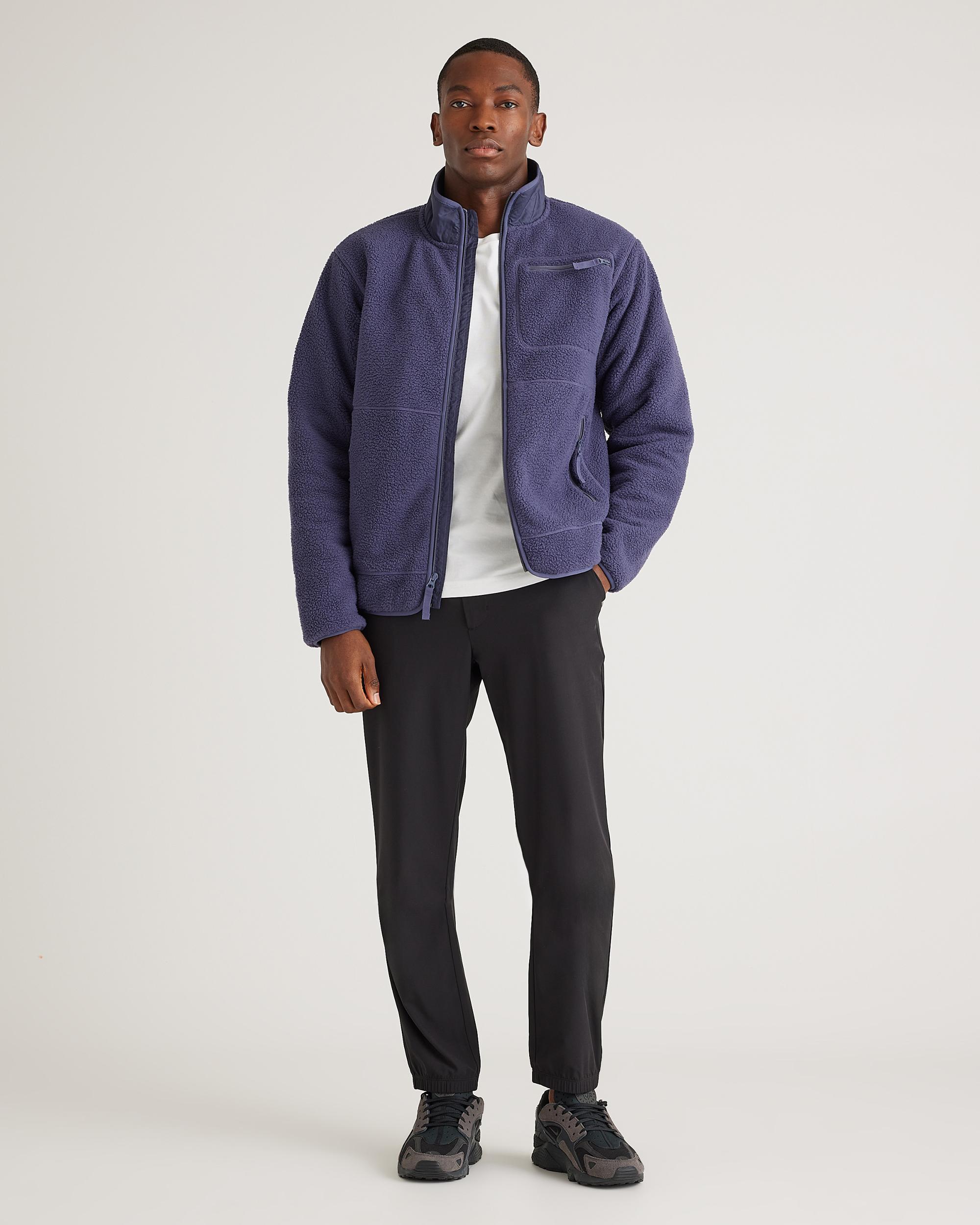 Quince | Men's Sherpa Full Zip Jacket Size XL, 100% Polyester Product Image