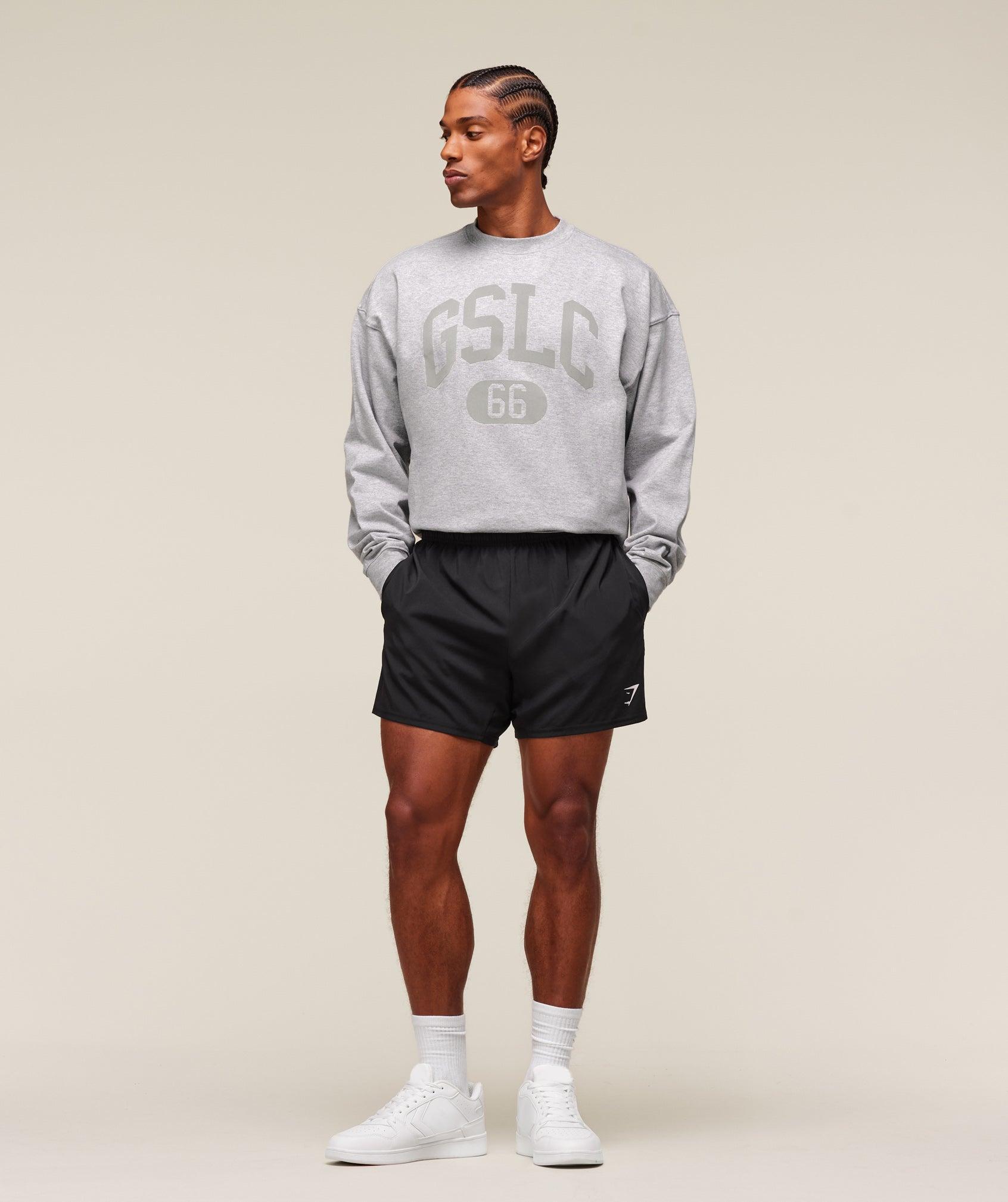 Gymshark GSLC Long Sleeve T-Shirt - Light Grey Core Marl Male Product Image