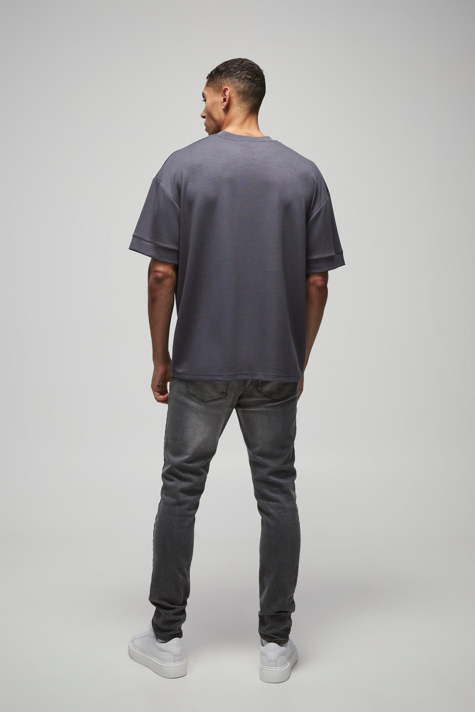 Oversized Peached T-Shirt | boohooMAN USA Product Image