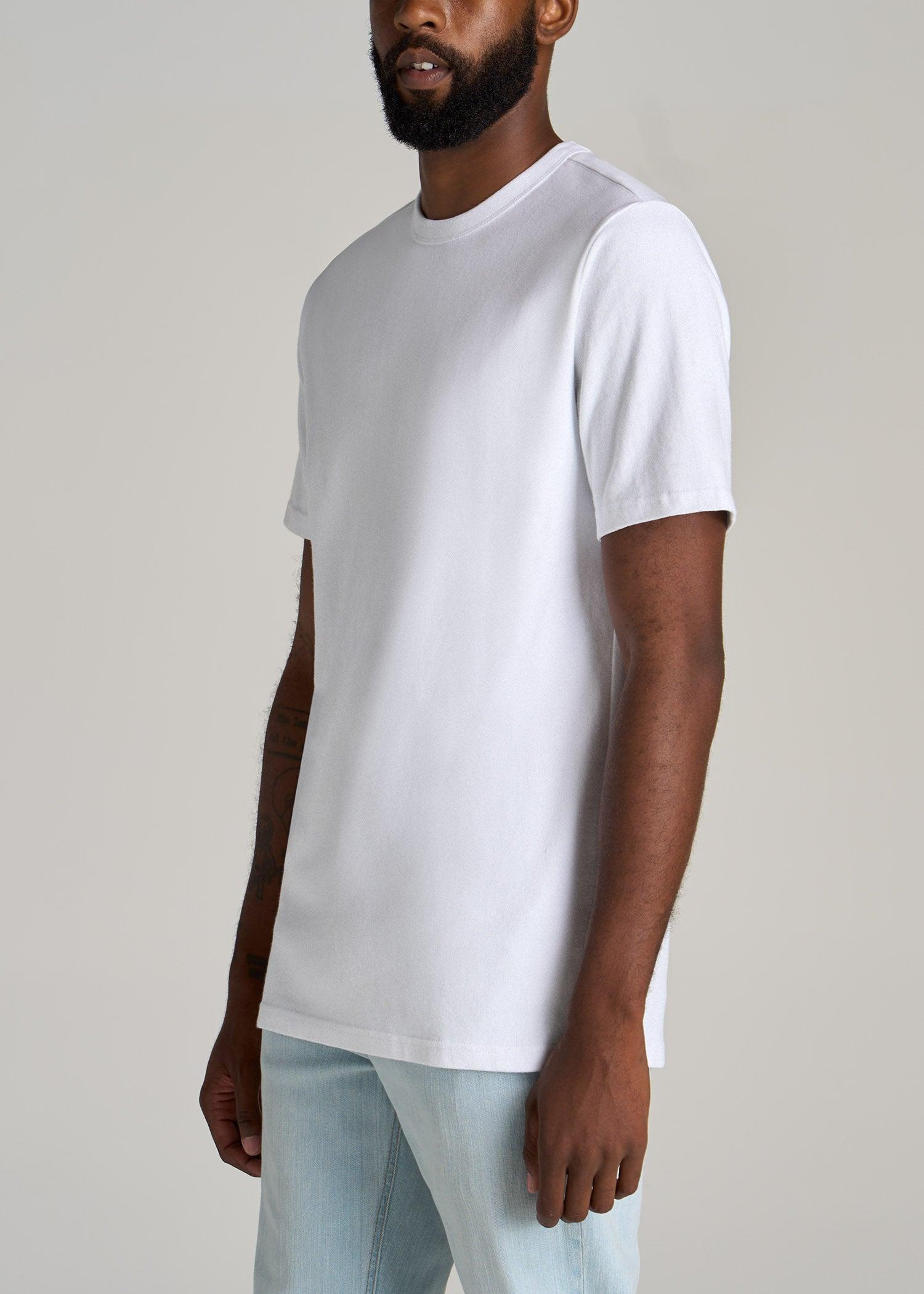 LJ&S Heavyweight RELAXED-FIT Tall Tee in Sumac Red Product Image