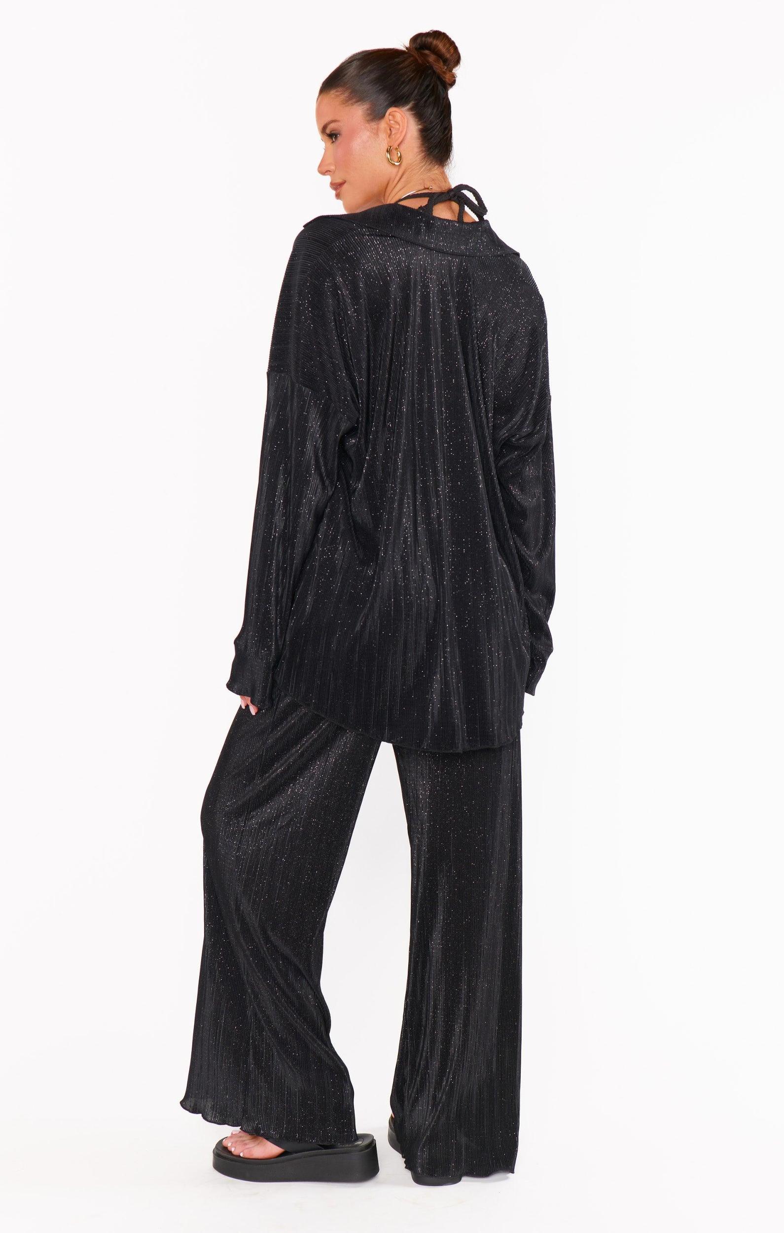 Everywhere Pants ~ Black Pleat Product Image