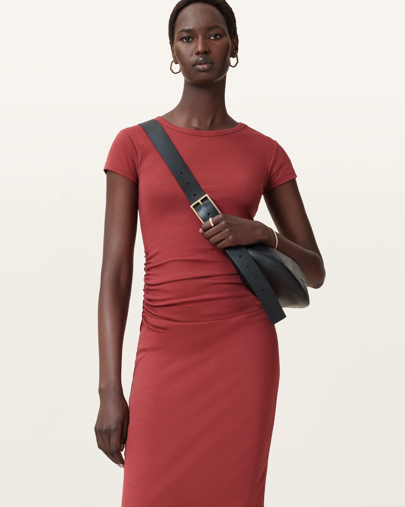 Katarina Short Sleeve Slim Fit Maxi Dress Product Image
