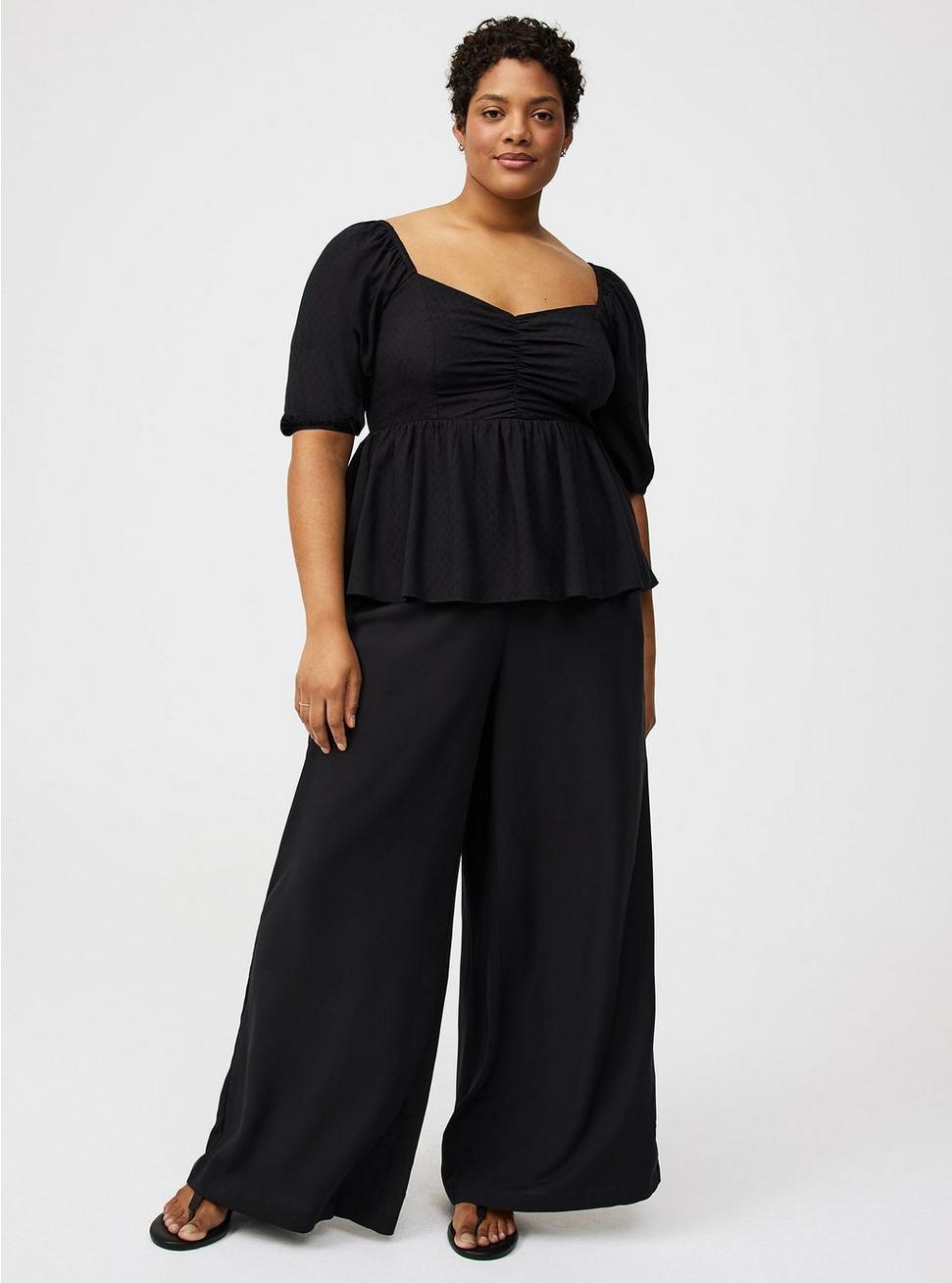 High-Rise Pull-On Wide-Leg Pant Product Image