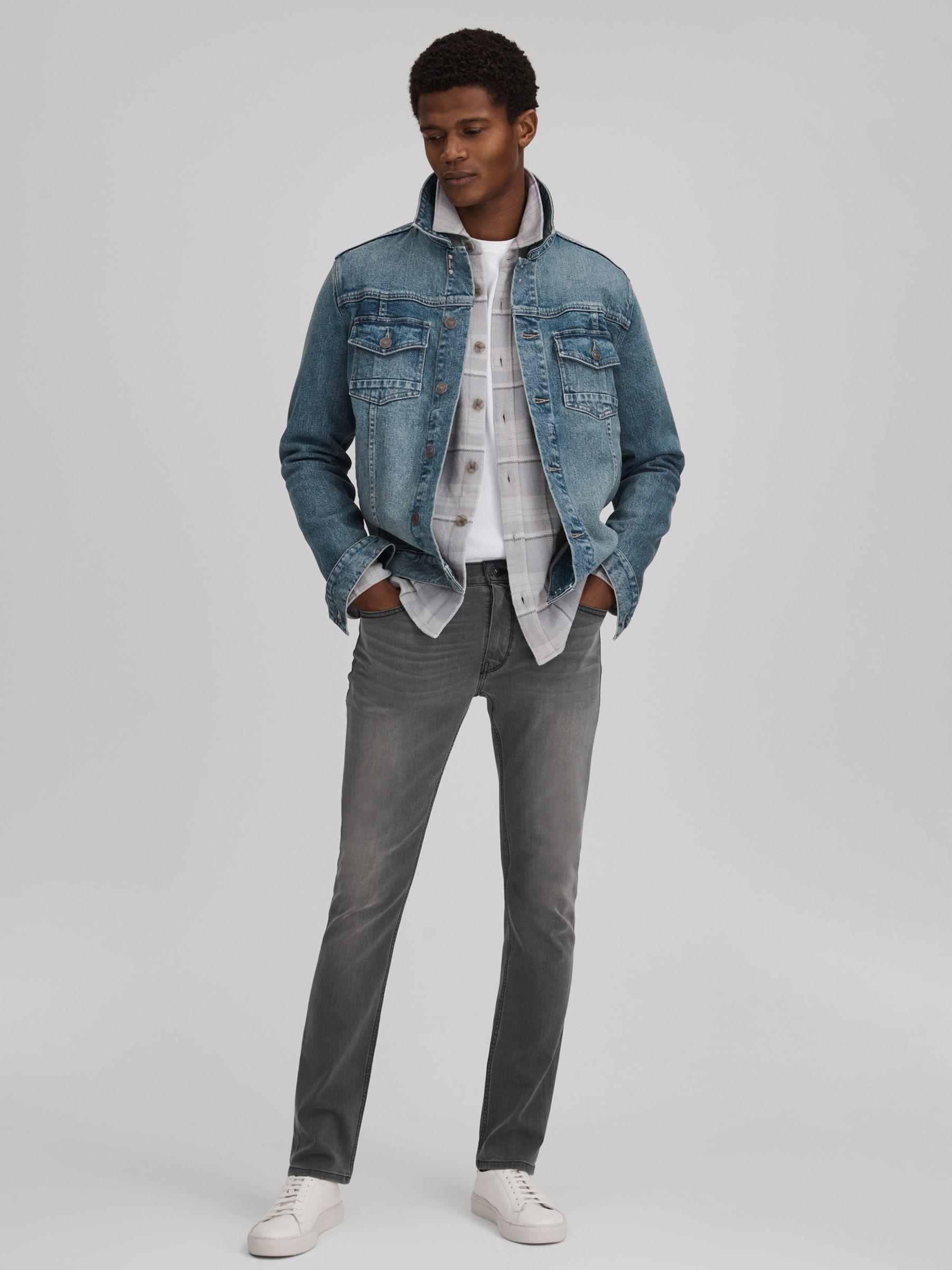 Paige Slim-Fit Stretch Jeans in Jimson Grey Product Image
