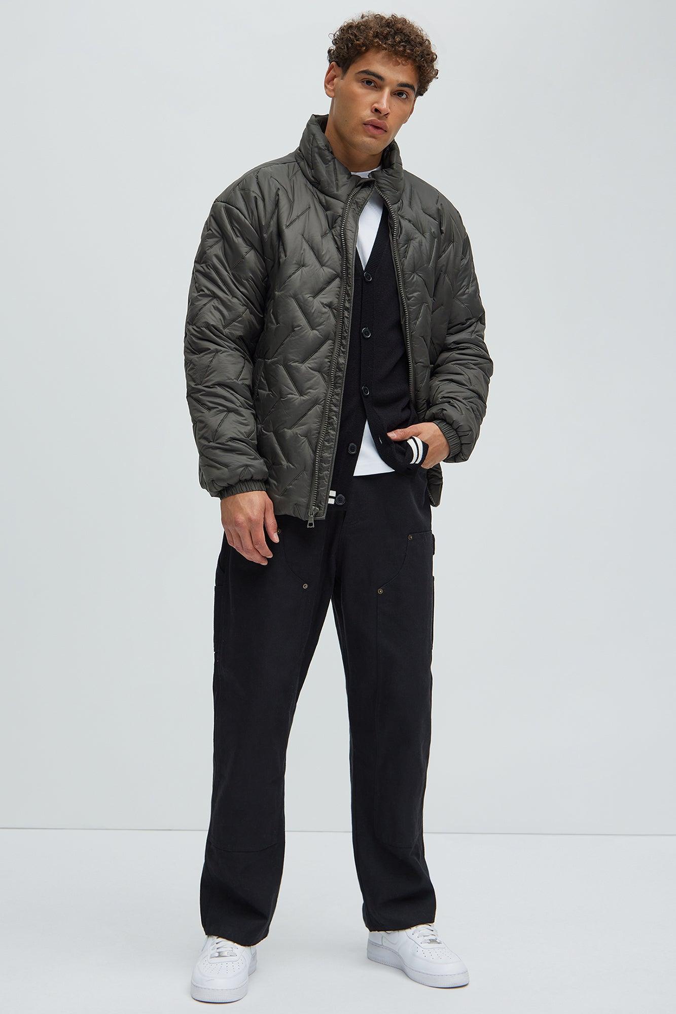 Off Road Quilted Jacket - Charcoal Product Image