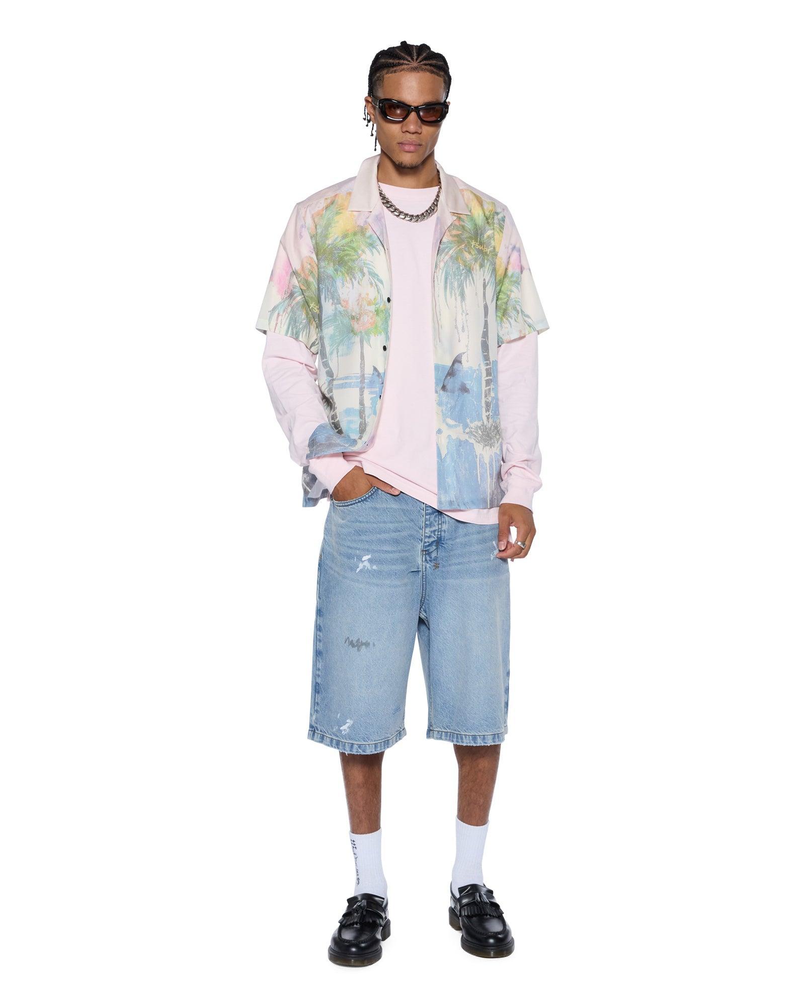 ALLDAY BIGGIE LS TEE ICE QUARTZ Male Product Image
