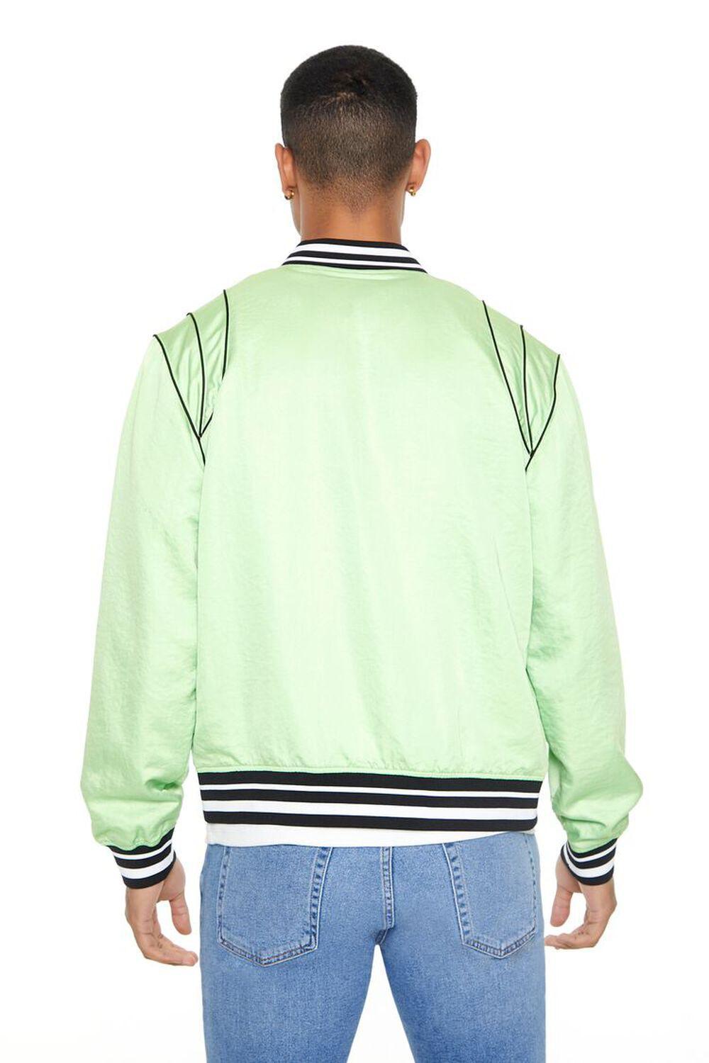 Piped-Trim Bomber Jacket | Forever 21 Product Image