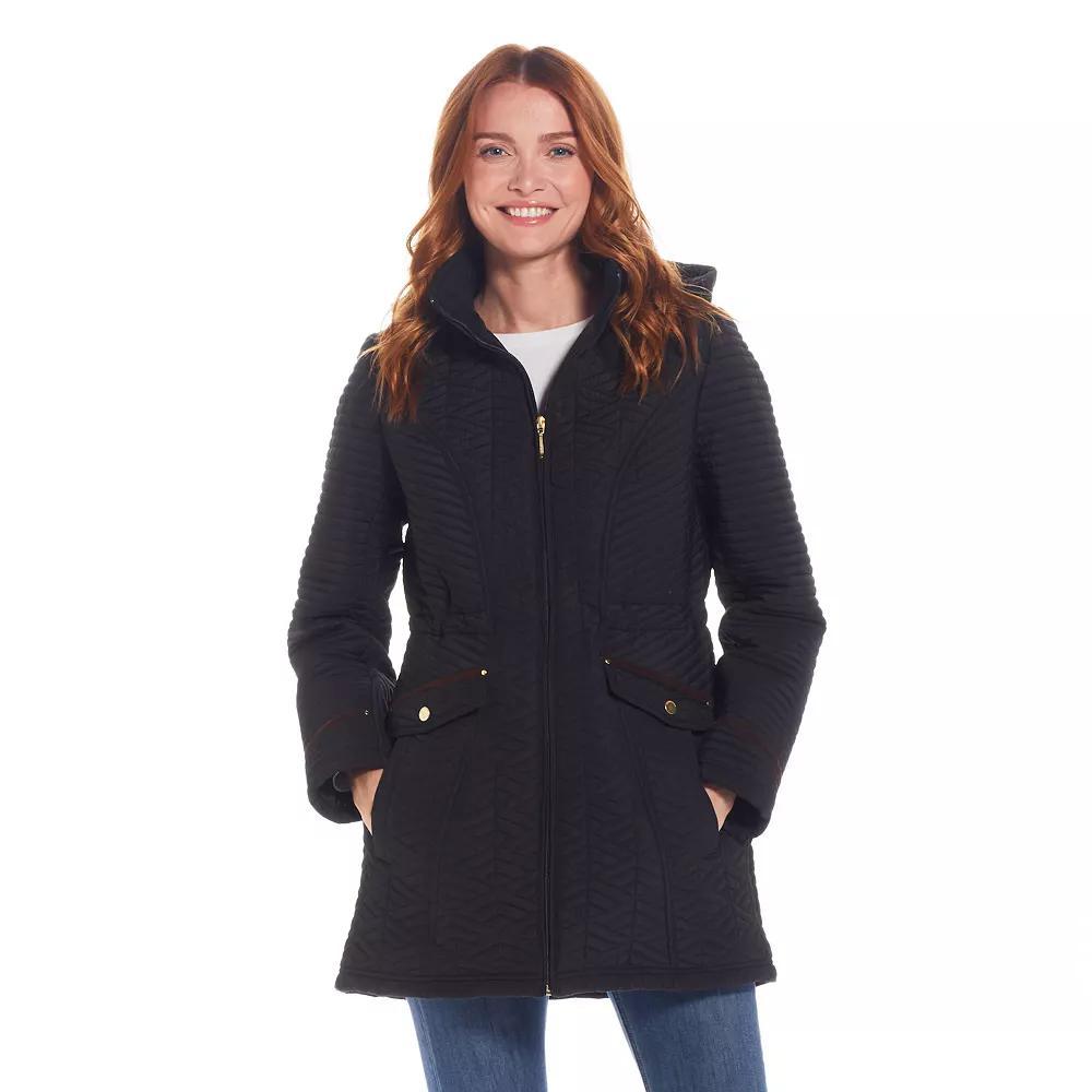 Women's Weathercast Quilted Walker with Faux Suede Details, Size: XL, Coriander Product Image