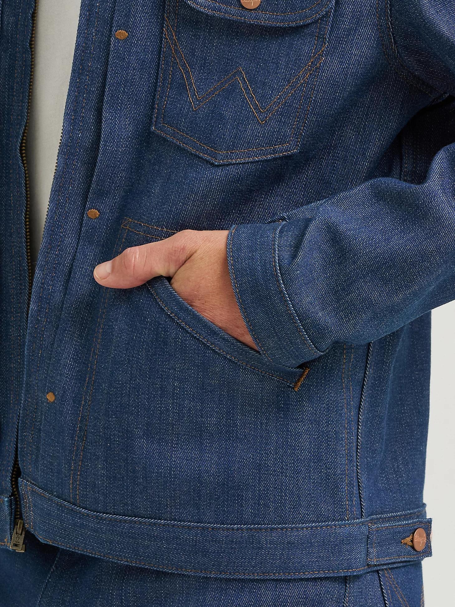 Men's Raw Japanese Selvedge Denim Jacket | Men's JACKETS & OUTERWEAR | Wrangler® Product Image